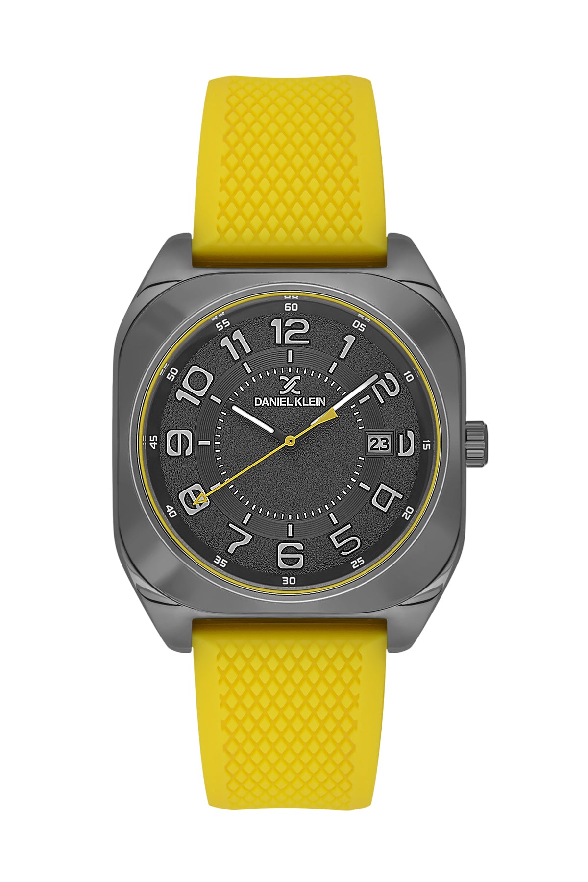 Black Premium Men Watch with Silicone Strap