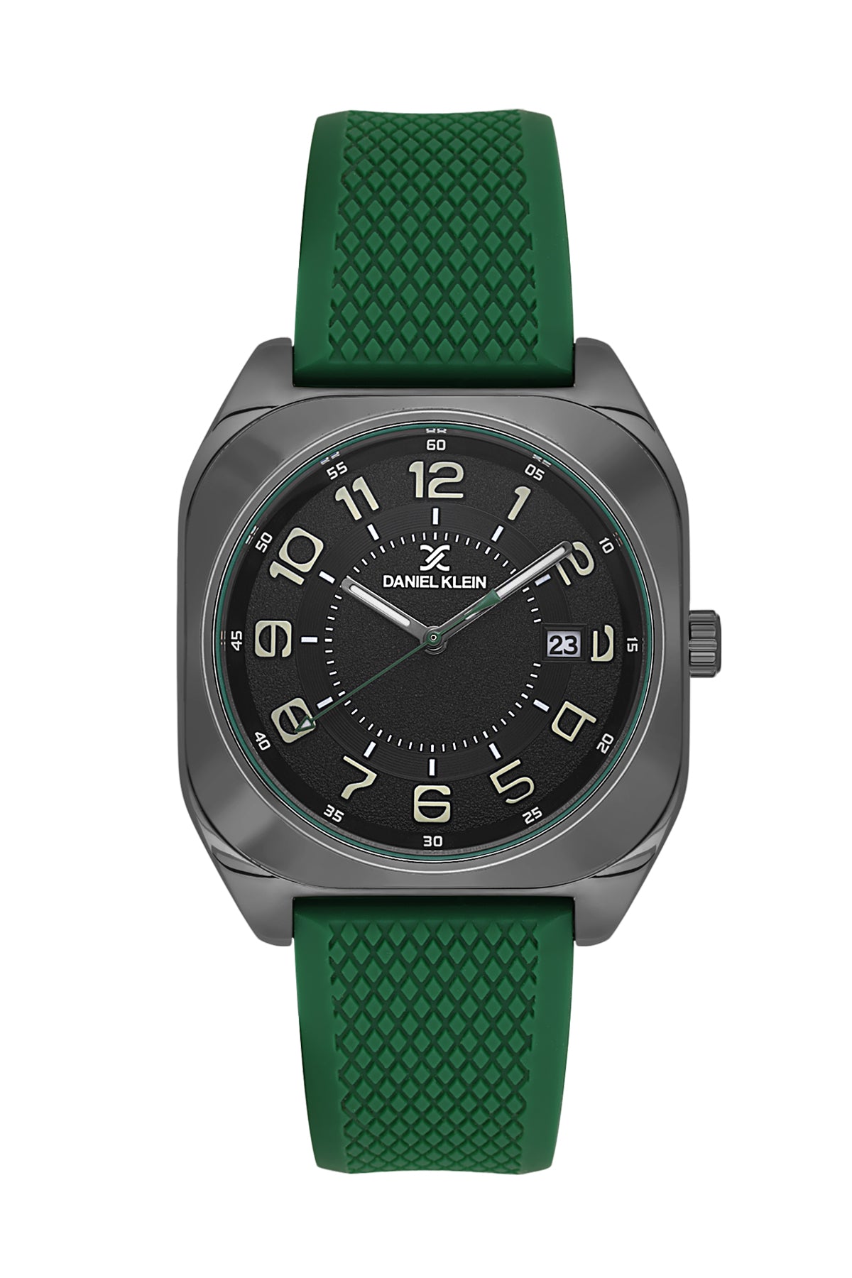 Black Premium Men Watch with Silicone Strap