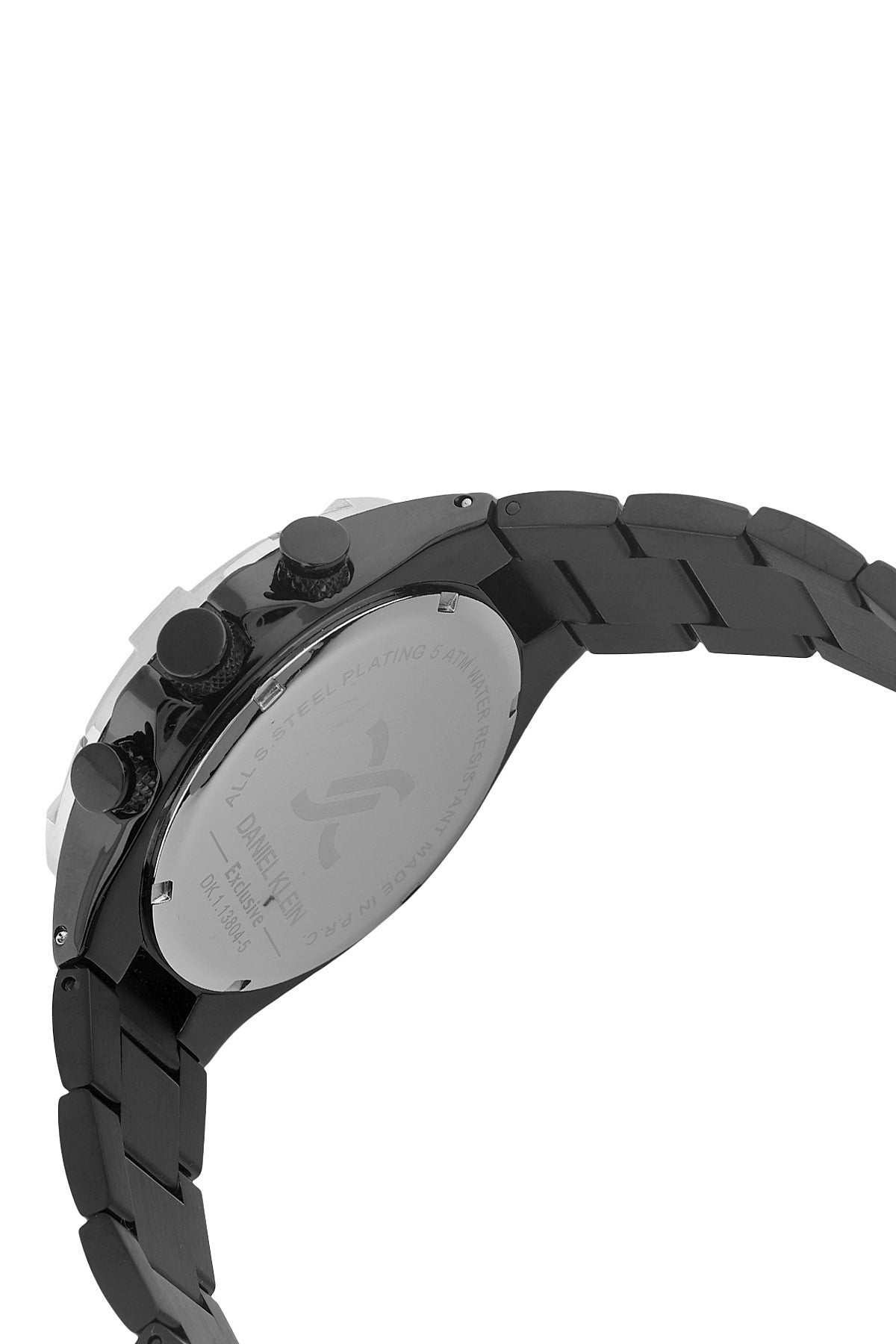 Black Exclusive Men Watch with Metallic Strap