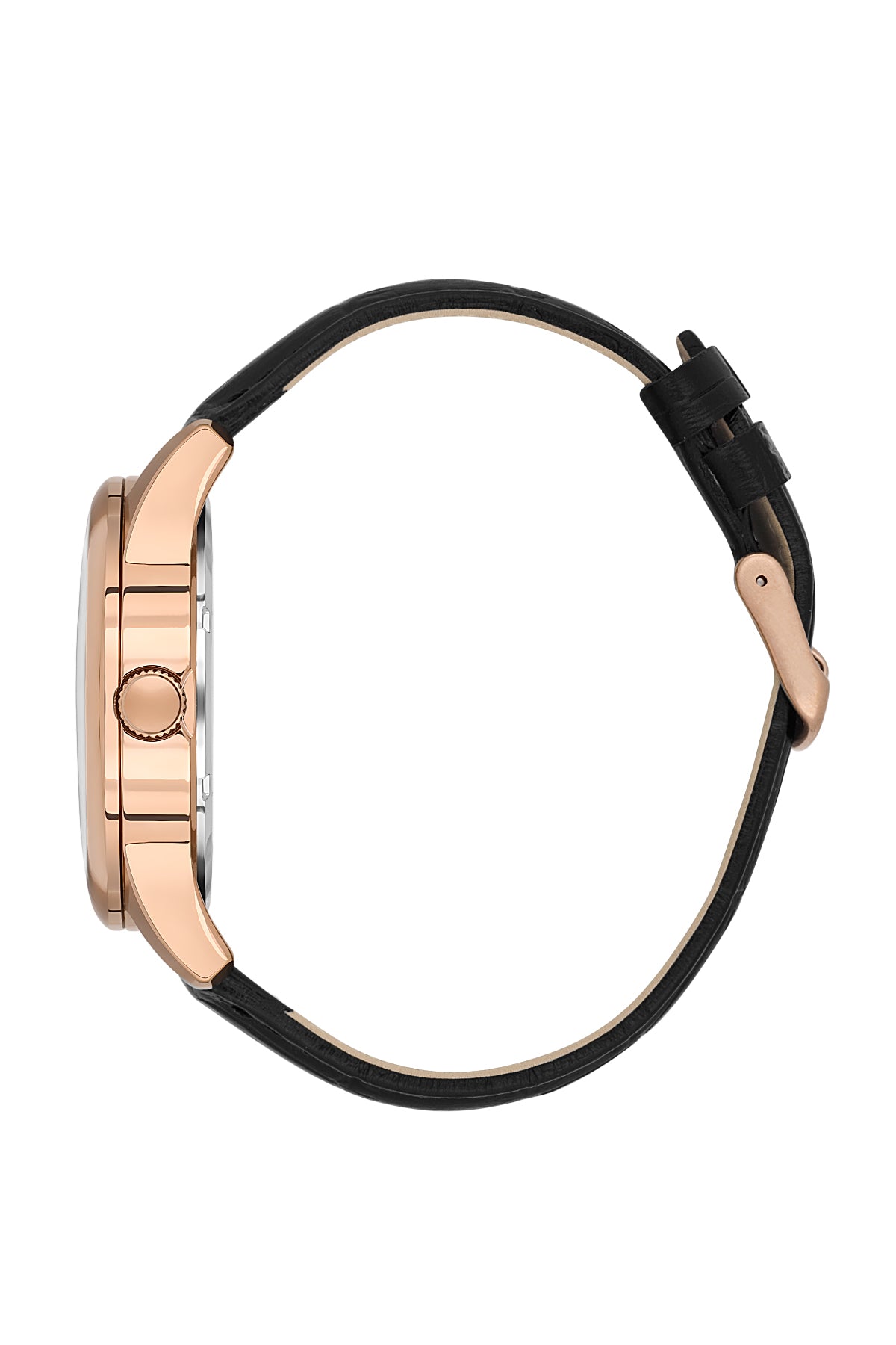 Black Premium Men Watch with Leather Strap