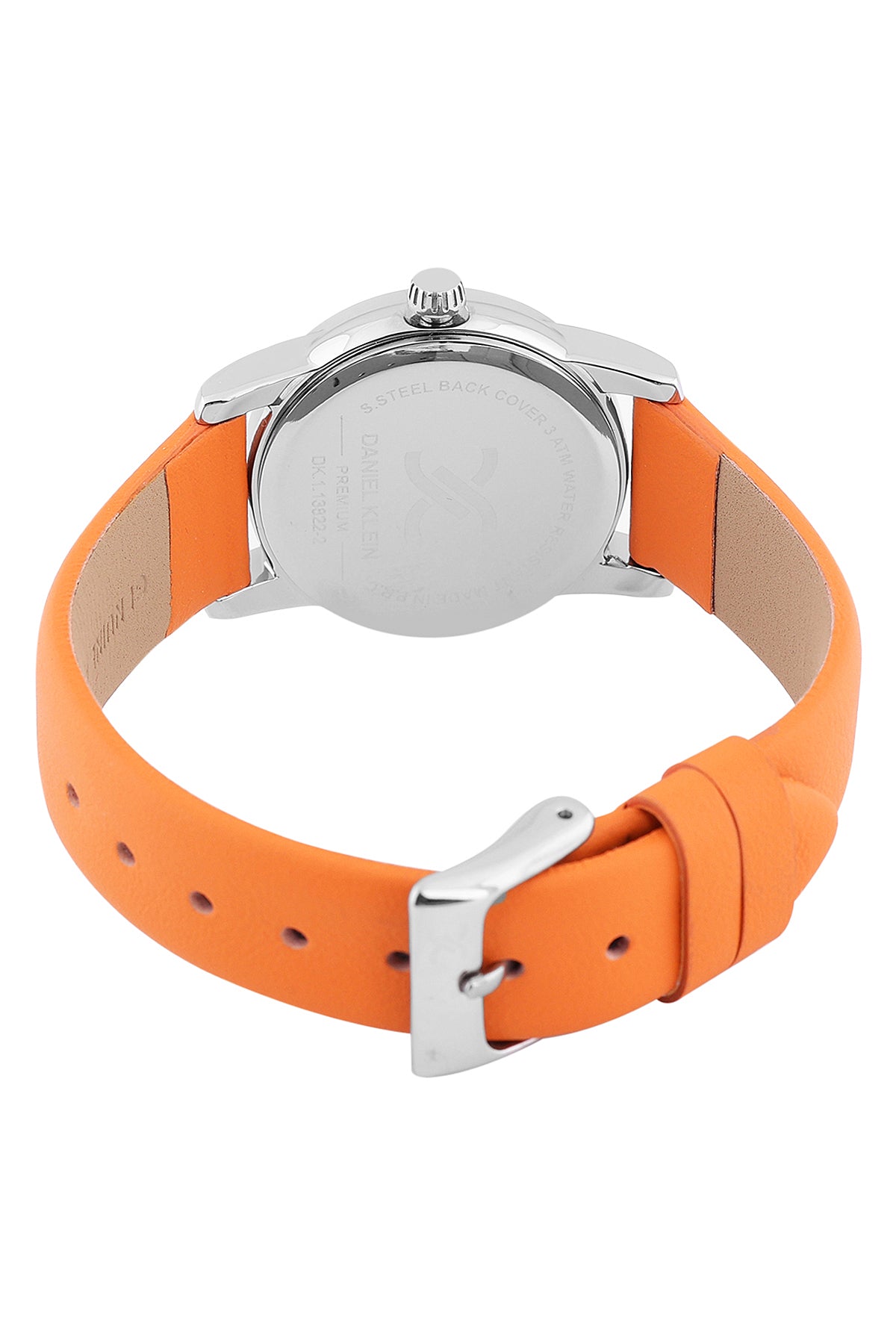Orange Premium Women Watch with Leather Strap