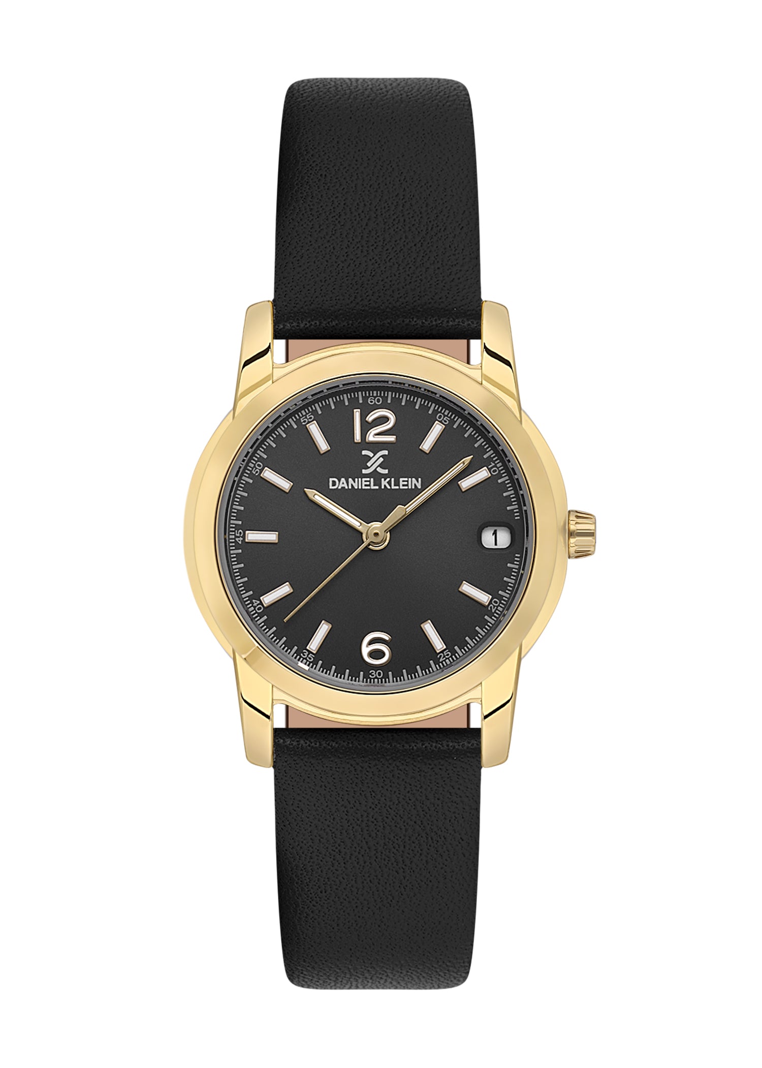 Black Premium Women Watch with Leather Strap