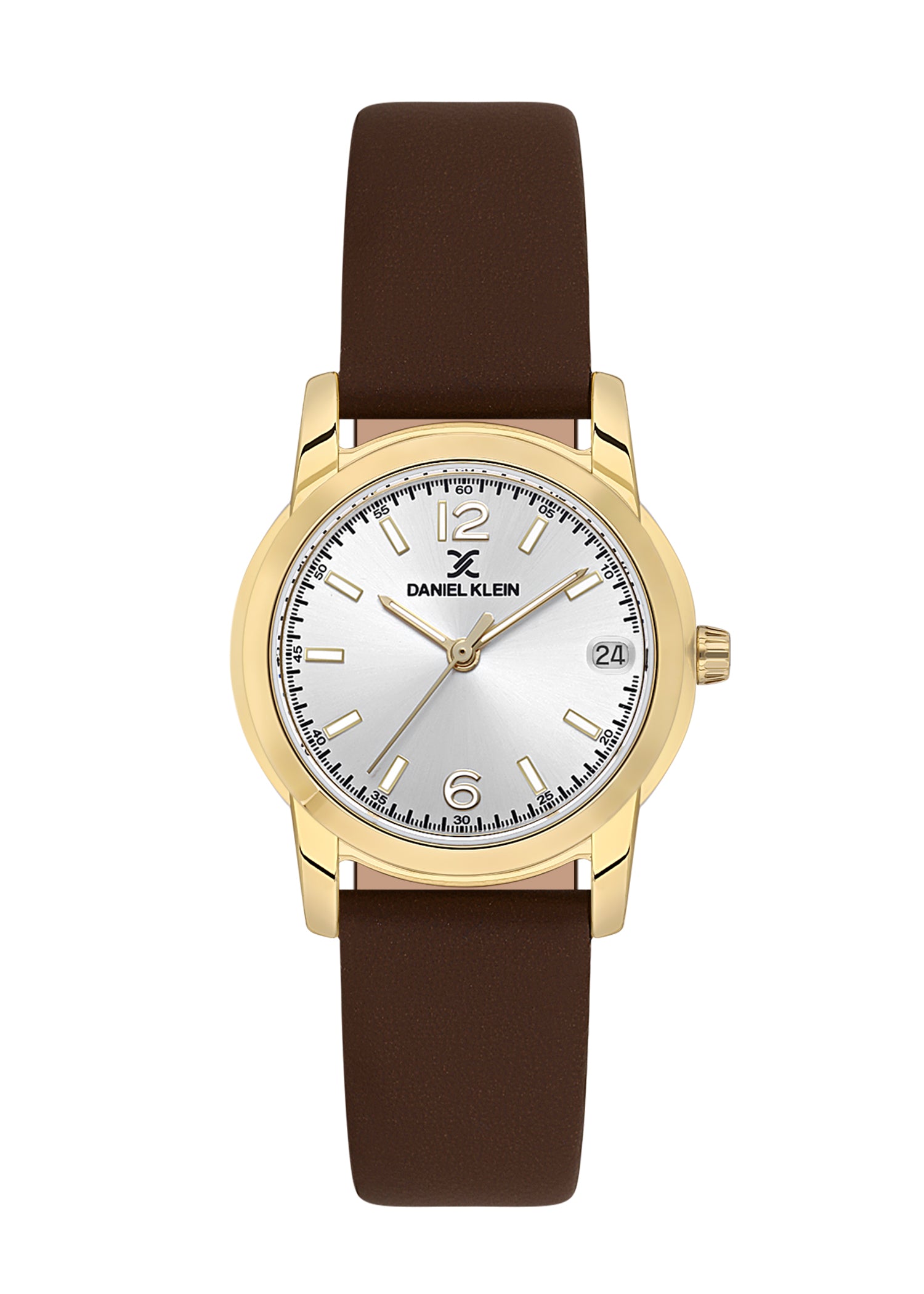 Silver Premium Women Watch with Leather Strap