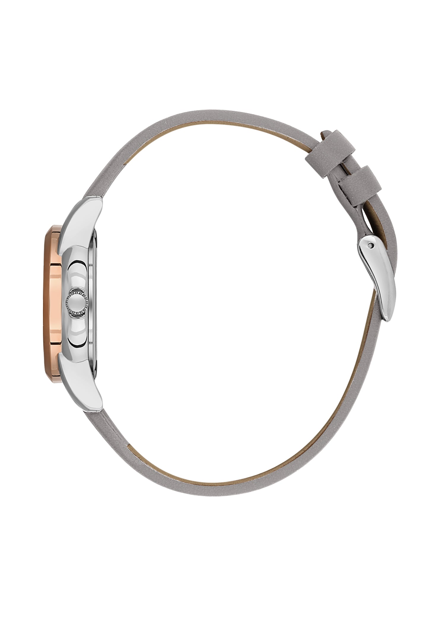 Grey Premium Women Watch with Leather Strap