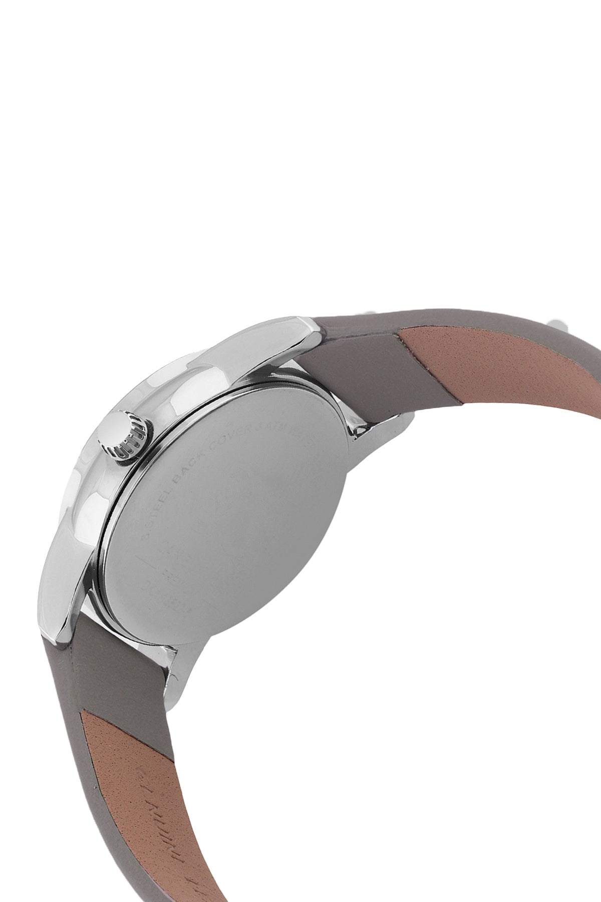 Grey Premium Women Watch with Leather Strap