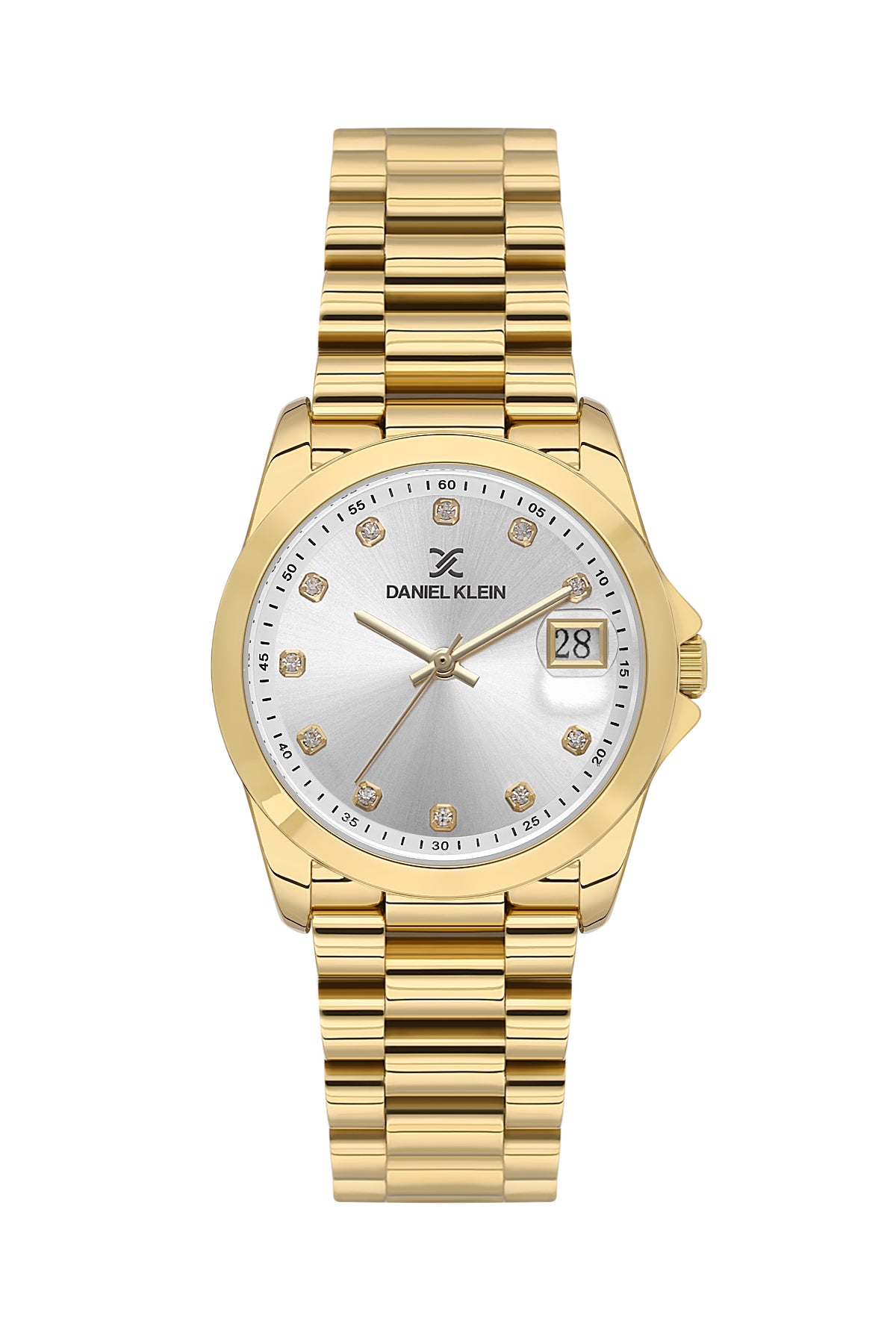 Silver Premium Women Watch with Metallic Strap