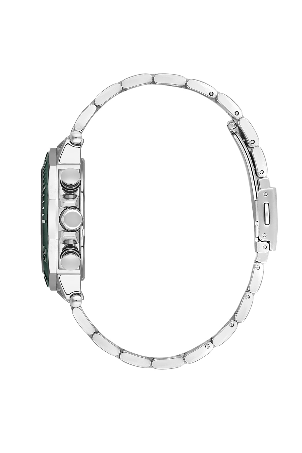 Green Exclusive Men Watch with Metallic Strap