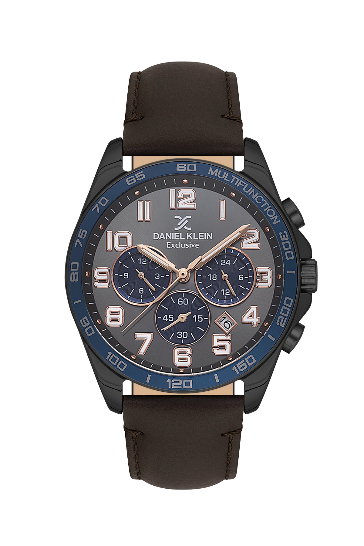 Grey Exclusive Men Watch with Leather Strap
