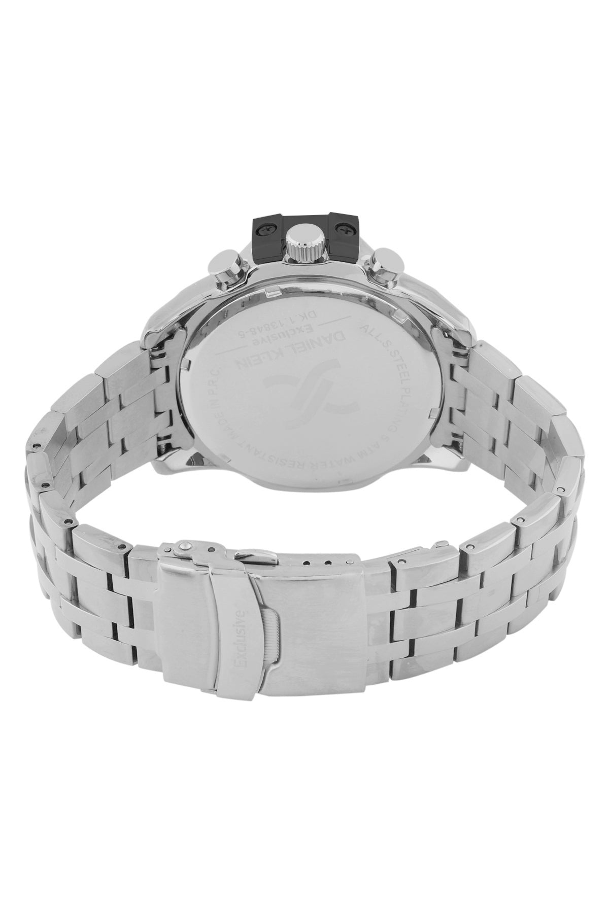 Black Exclusive Men Watch with Metallic Strap