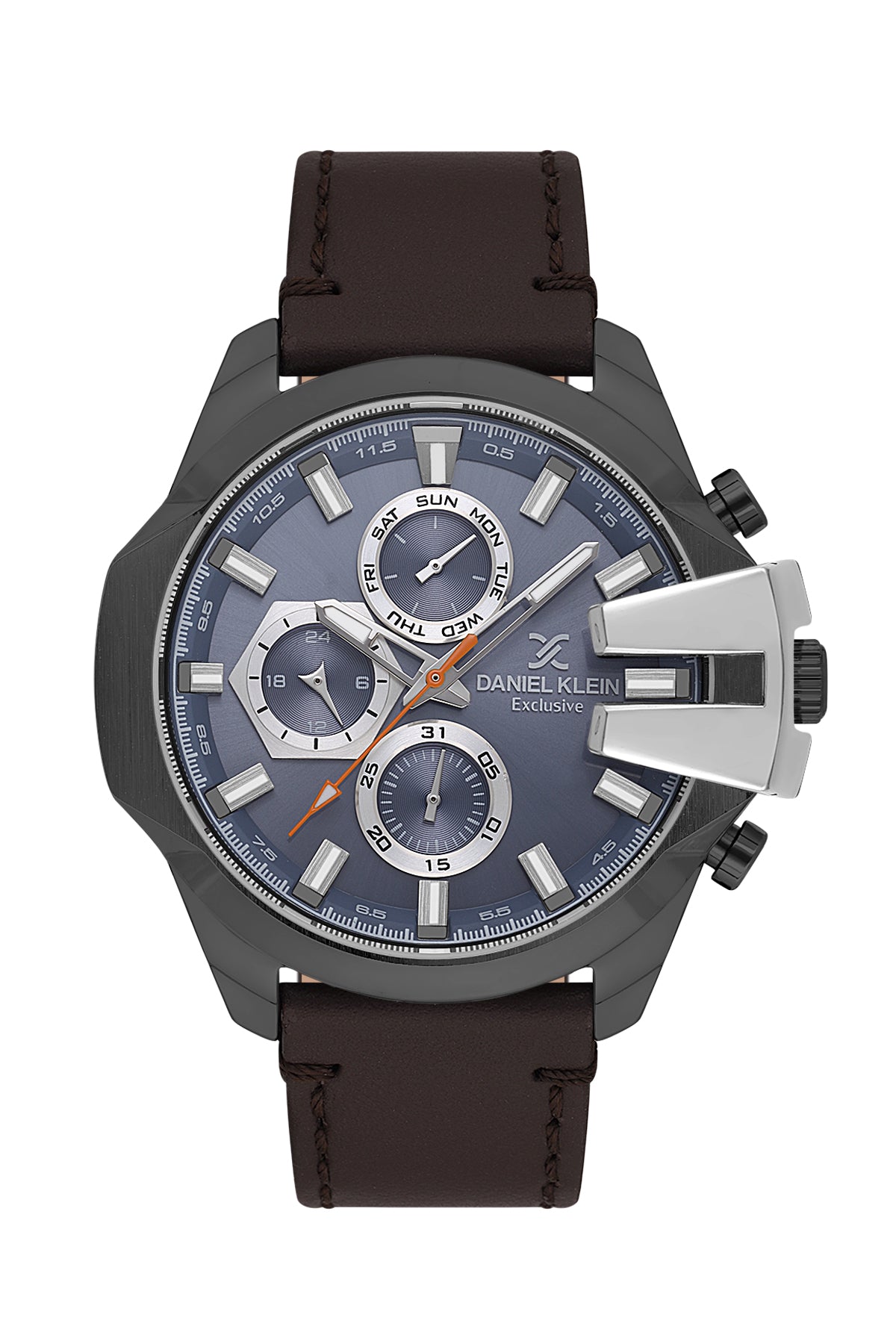 Blue Exclusive Men Watch with Leather Strap