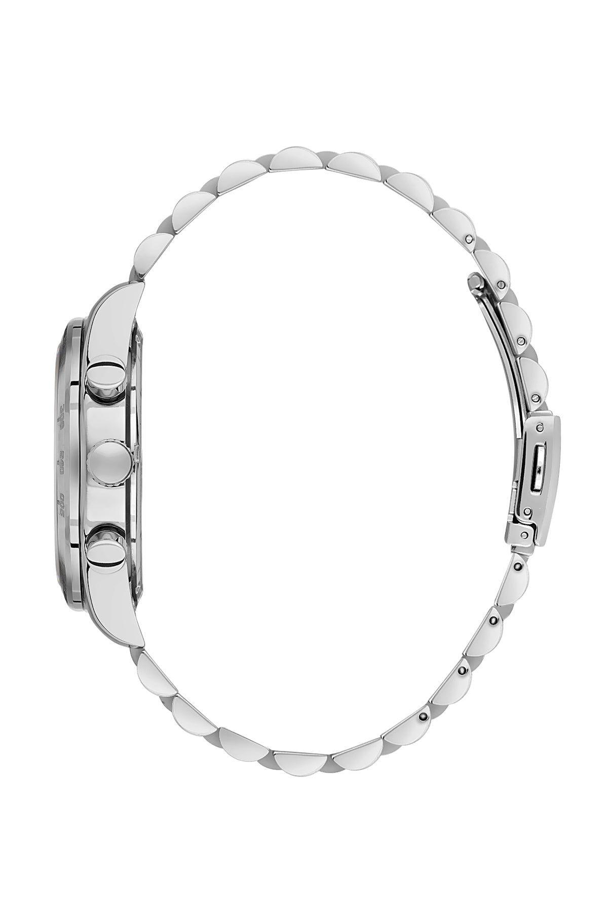 Black Exclusive Men Watch with Metallic Strap