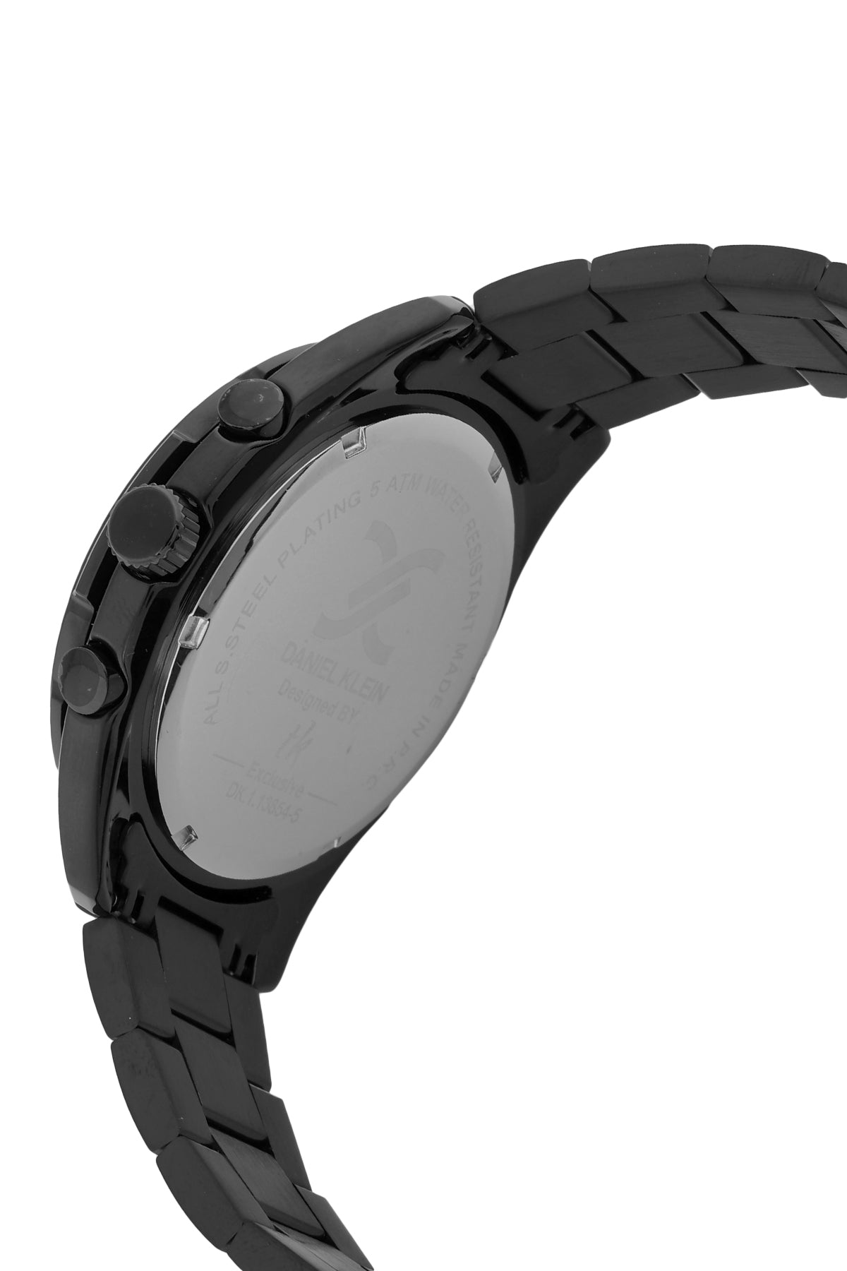 Black Exclusive Men Watch with Metallic Strap