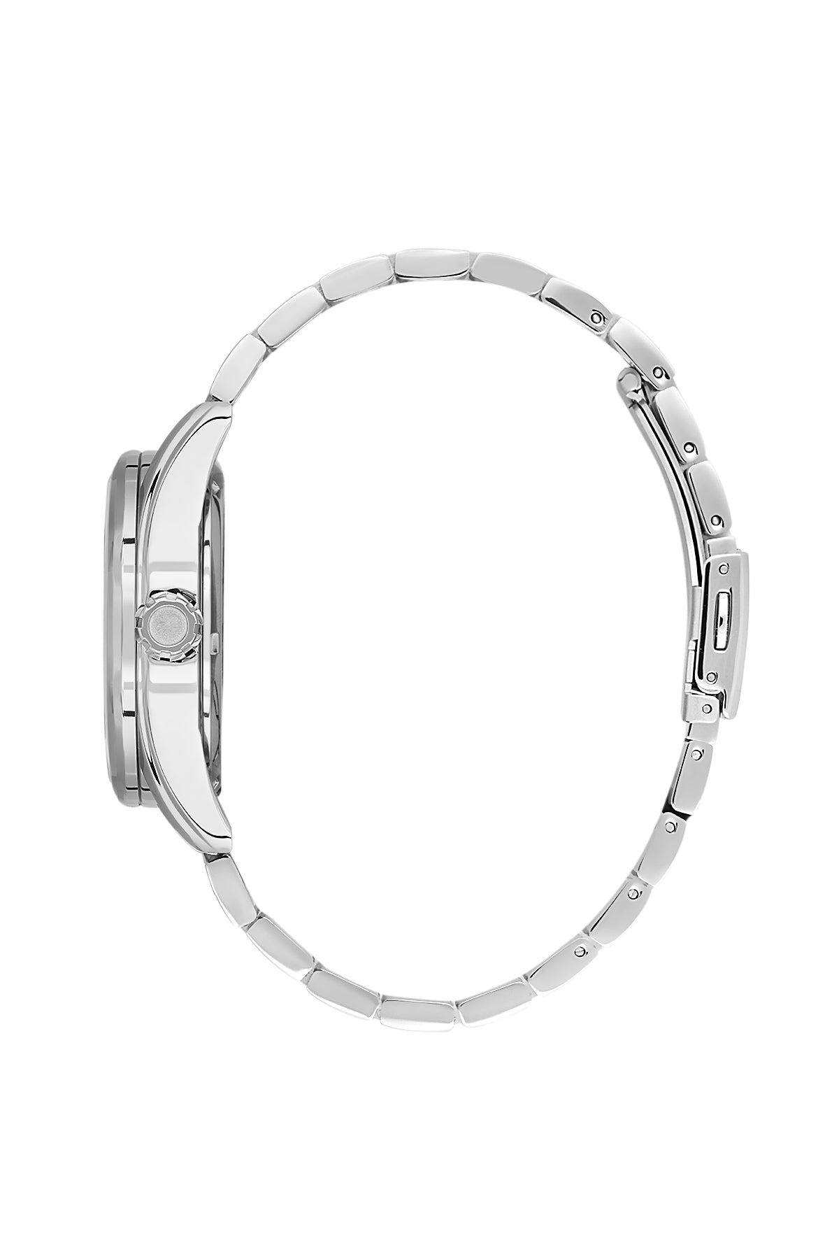 Green Skeleton Men Watch with Metallic Strap