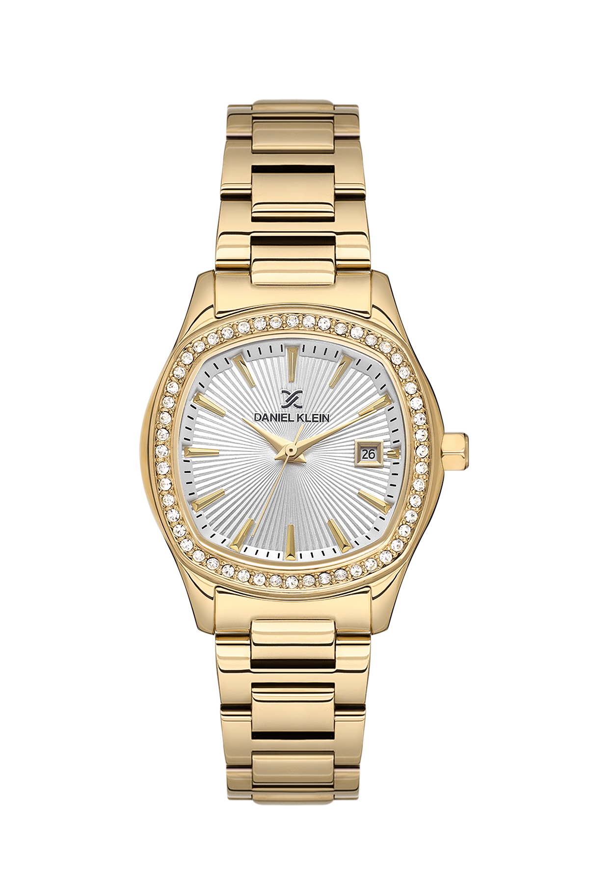 Silver Dial with gold Strap Analog women&