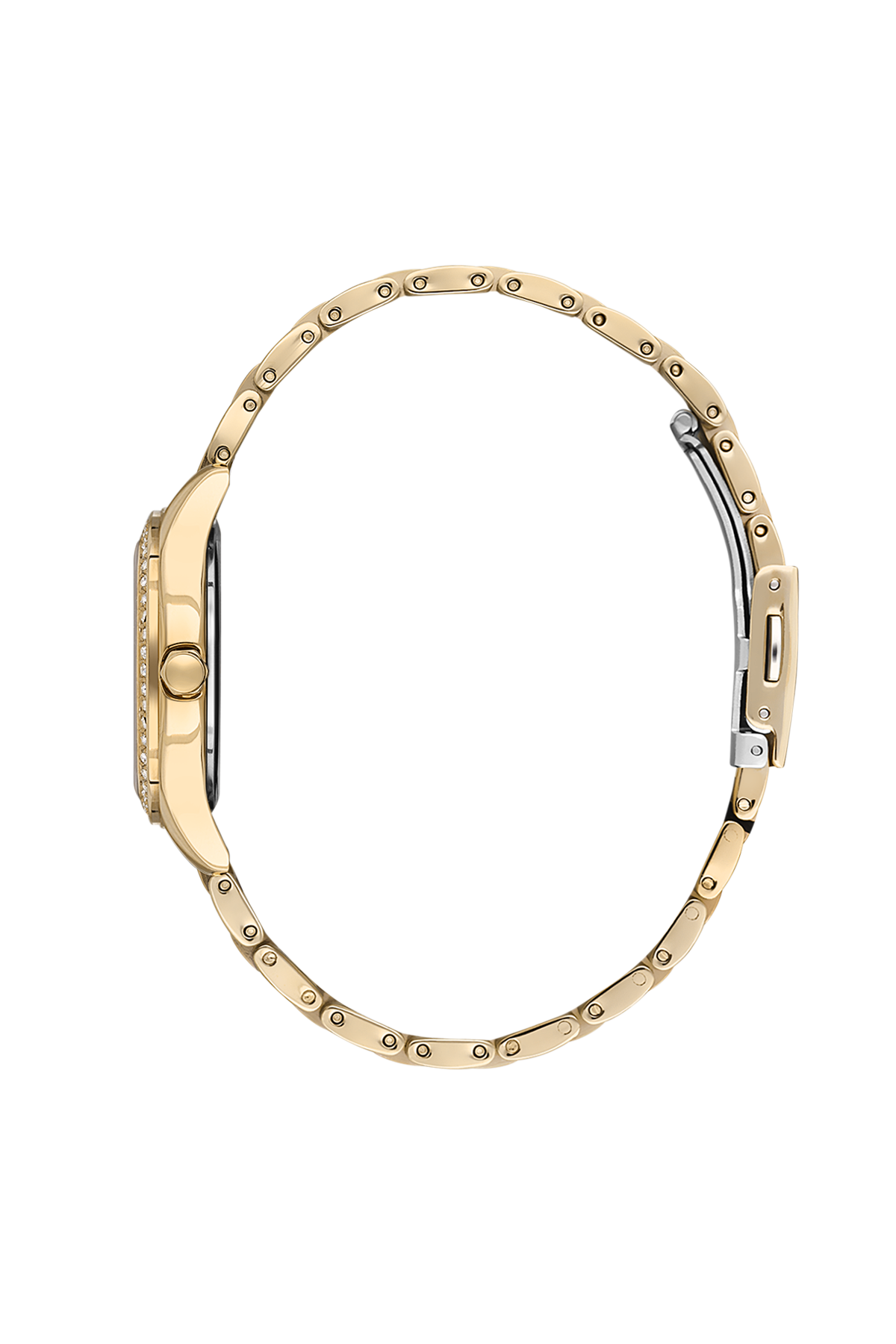 Silver Dial with gold Strap Analog women&