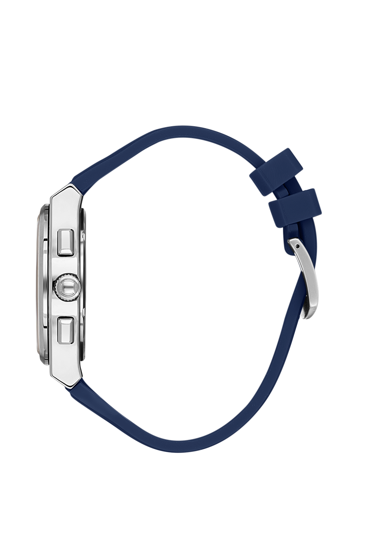 Casual Blue Dial Analog Watches with silicon Band