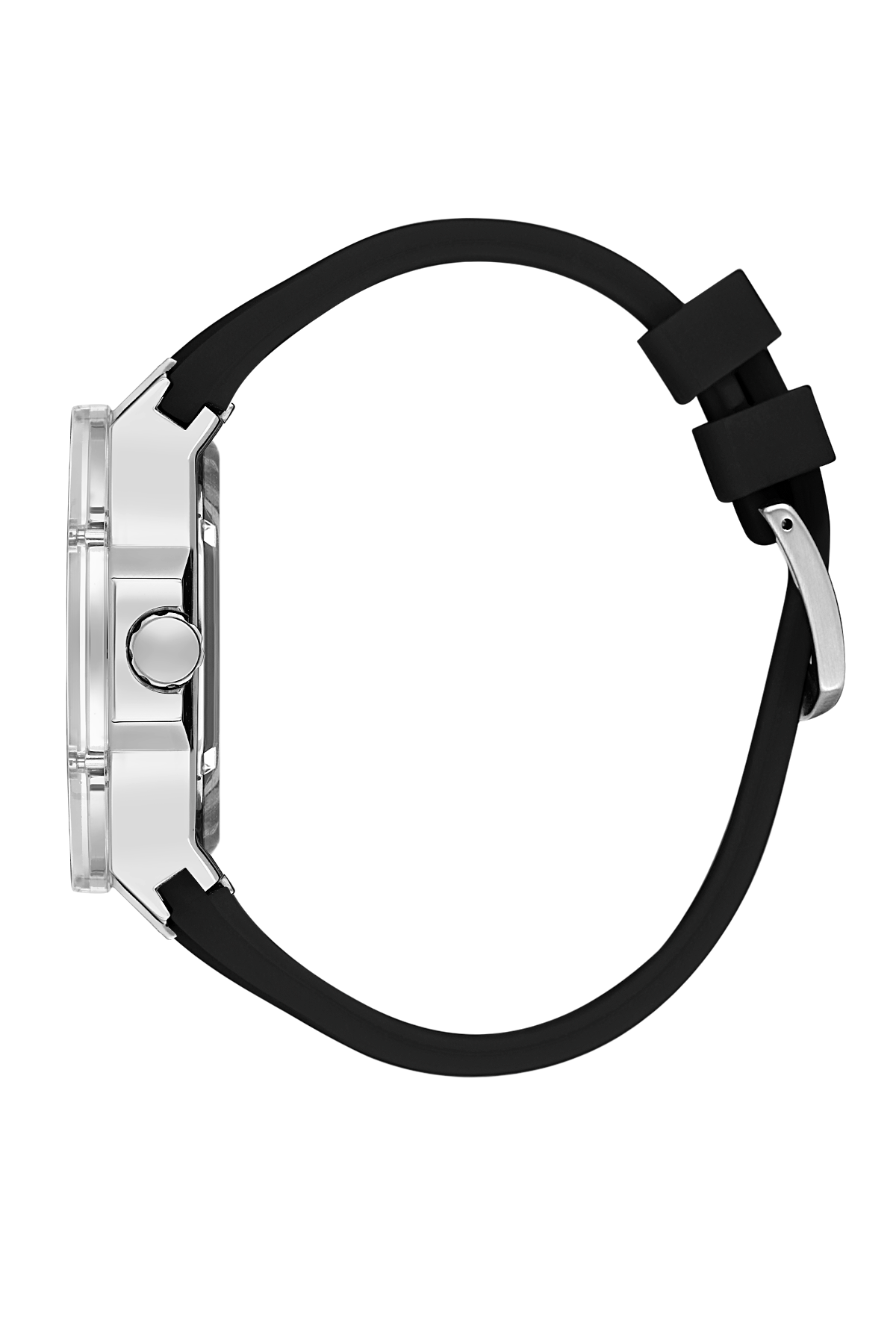 Unique & Stylish Black Dial Skeleton Watches with Black Silicon Strap