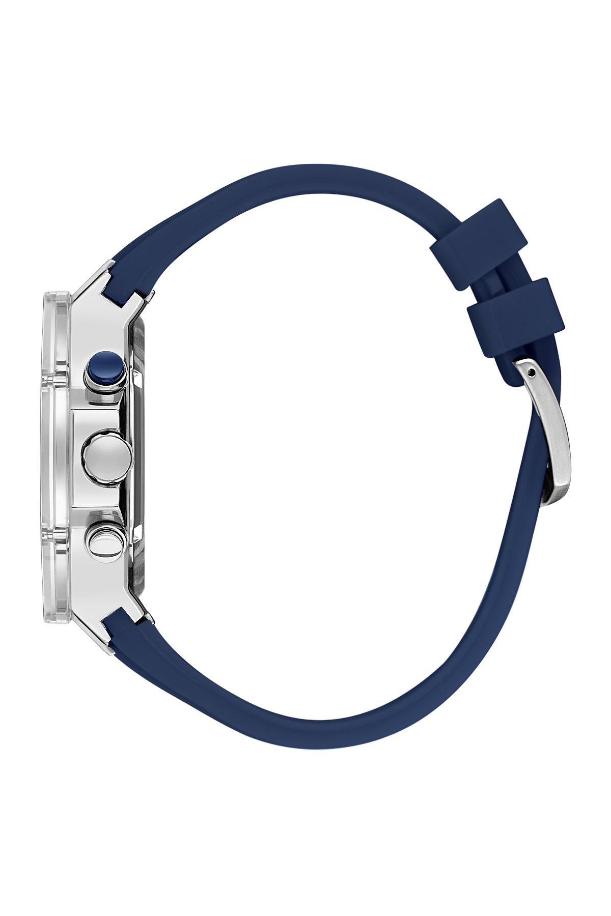 Blue Dial Analog Watches with Blue silicon Band