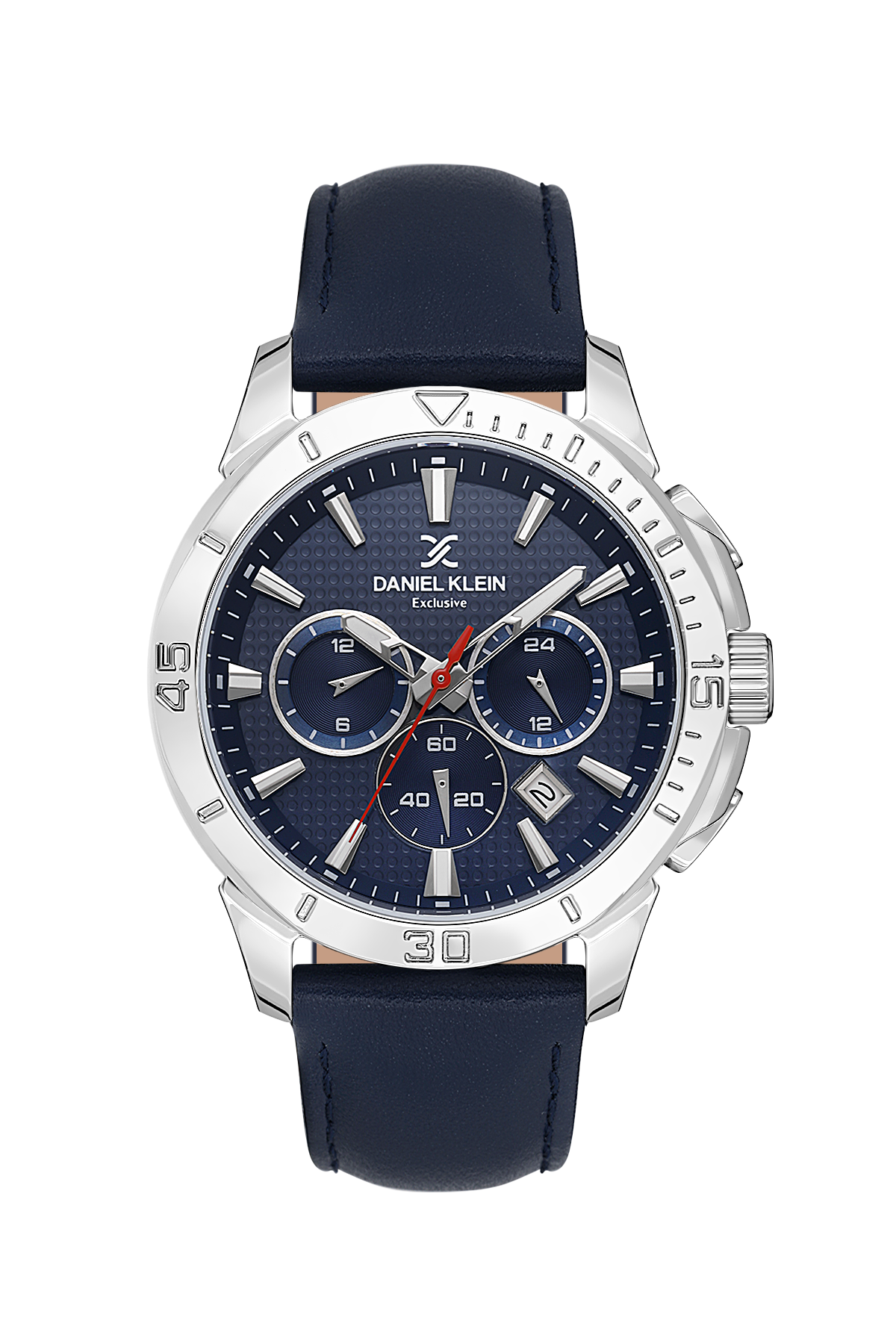 Designer Blue Dial Analog Watches with Leather Strap