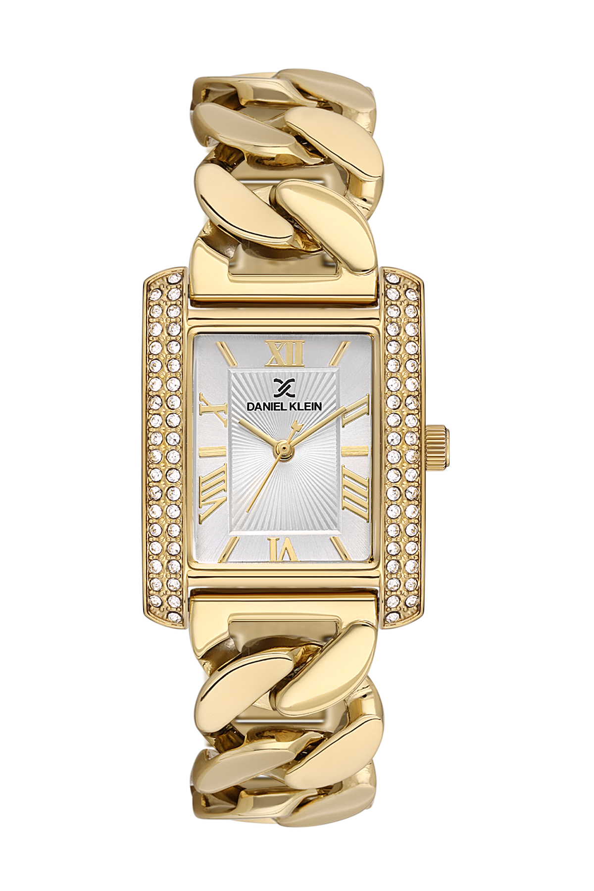 Square Silver Dial Analog women&