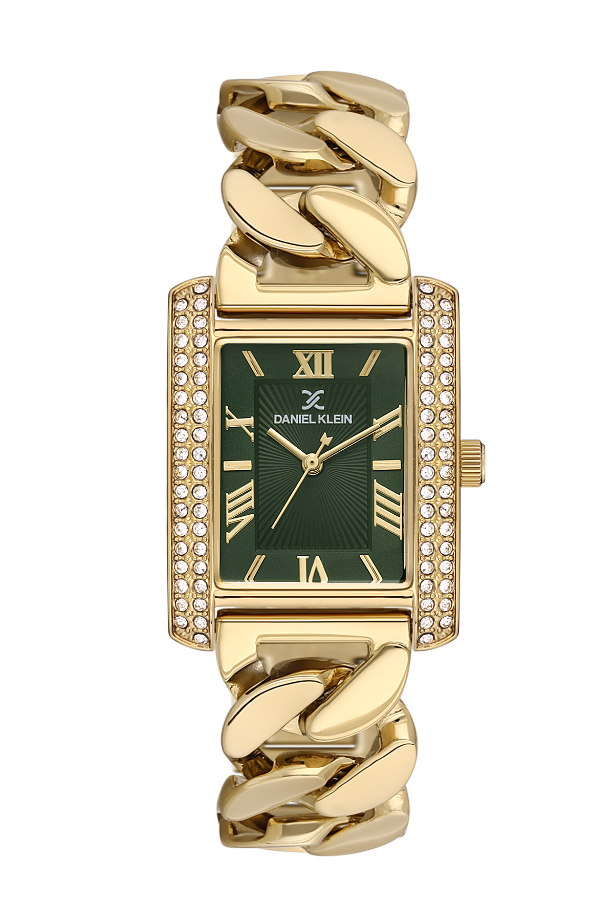 Square Green Dial Analog women&