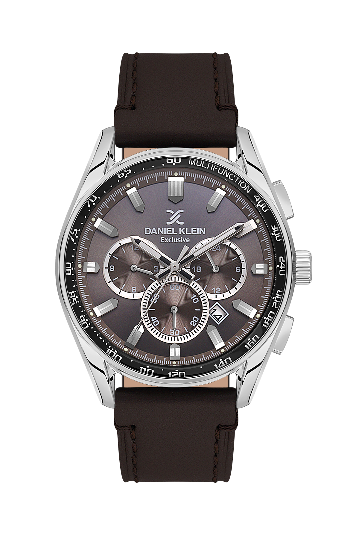 Fashionista Grey Dial Analog Watches with Leather Strap