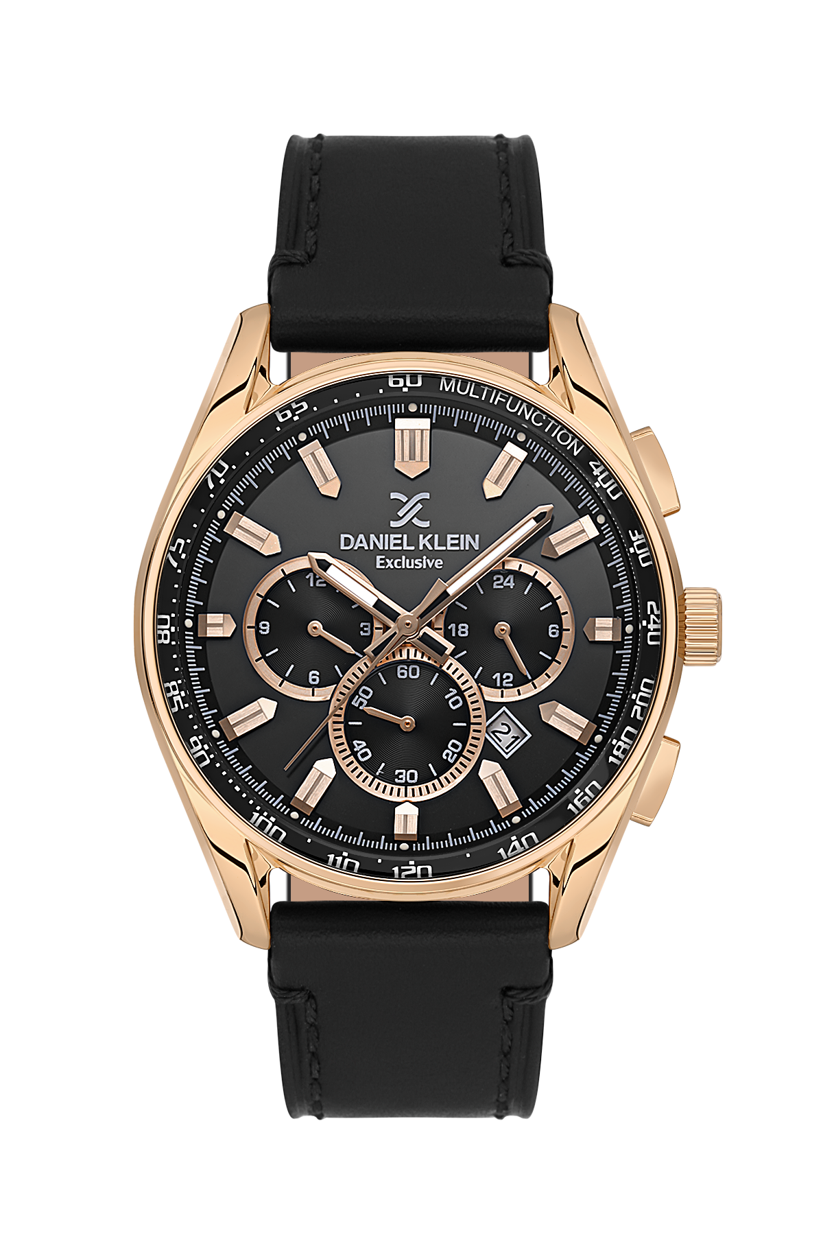 Modern & Trendy Black Dial Analog Watches with Leather Strap