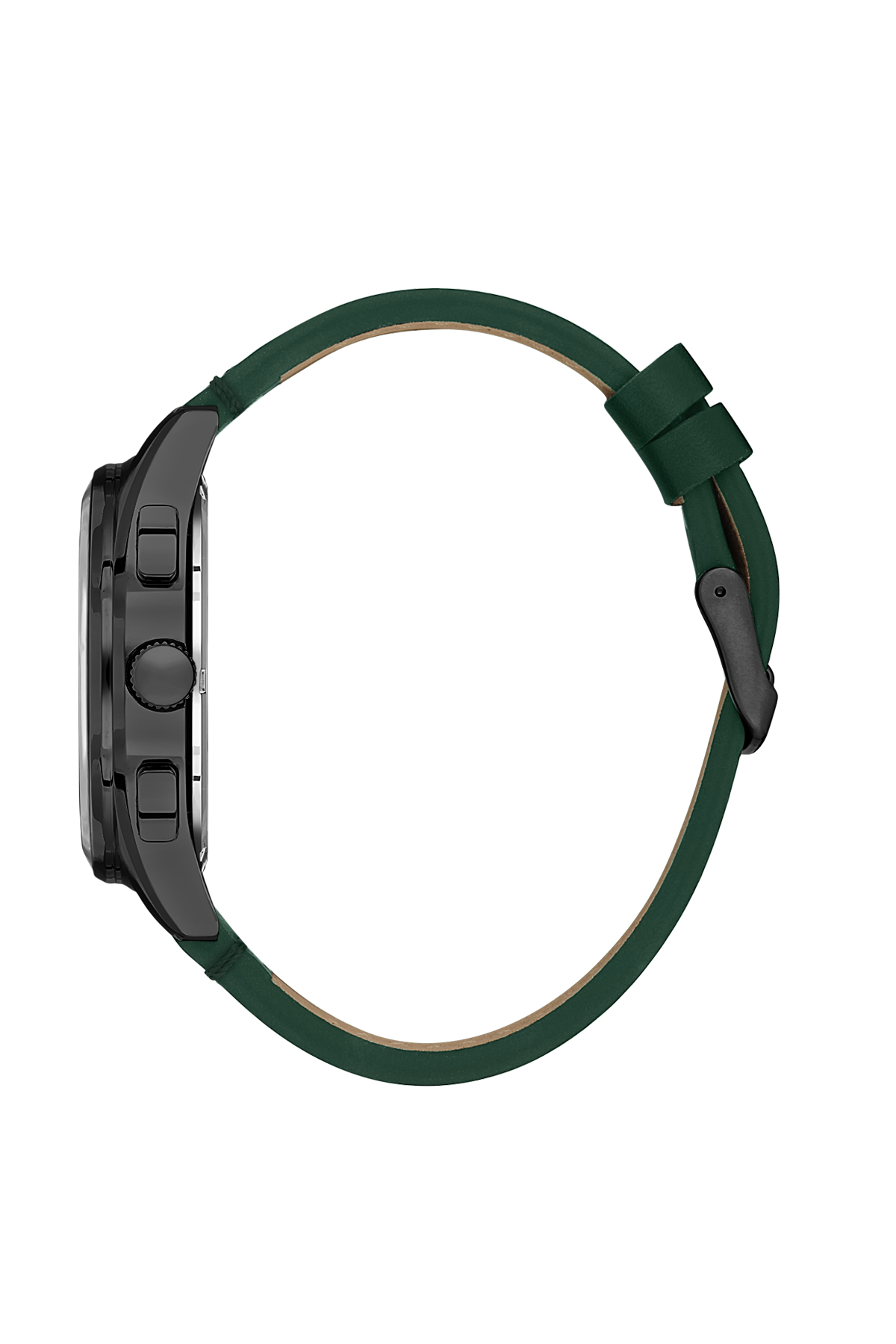 Stylish Green Dial Analog Watches with Leather Strap