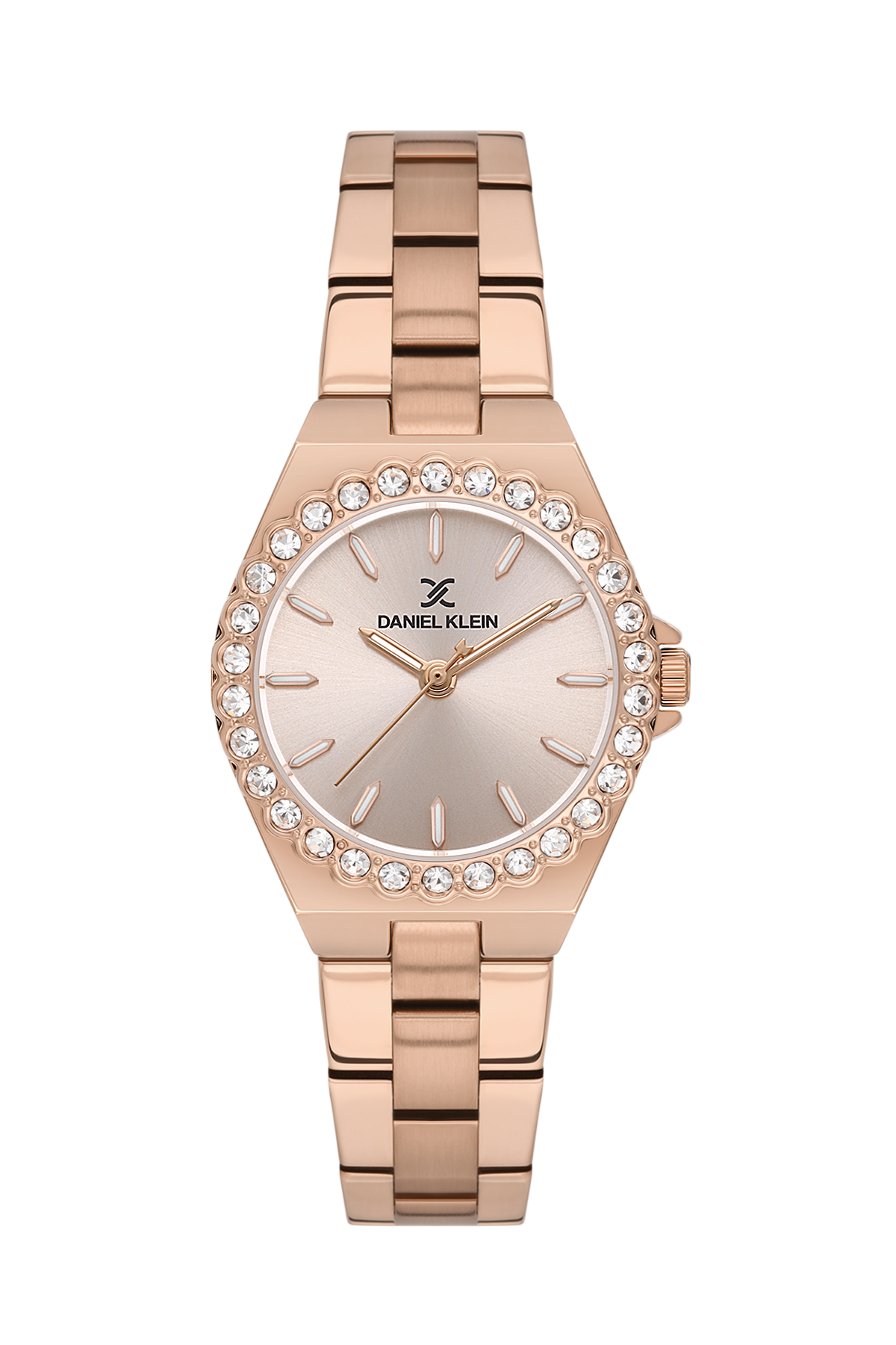 Round Rose Gold Dial Analog women&