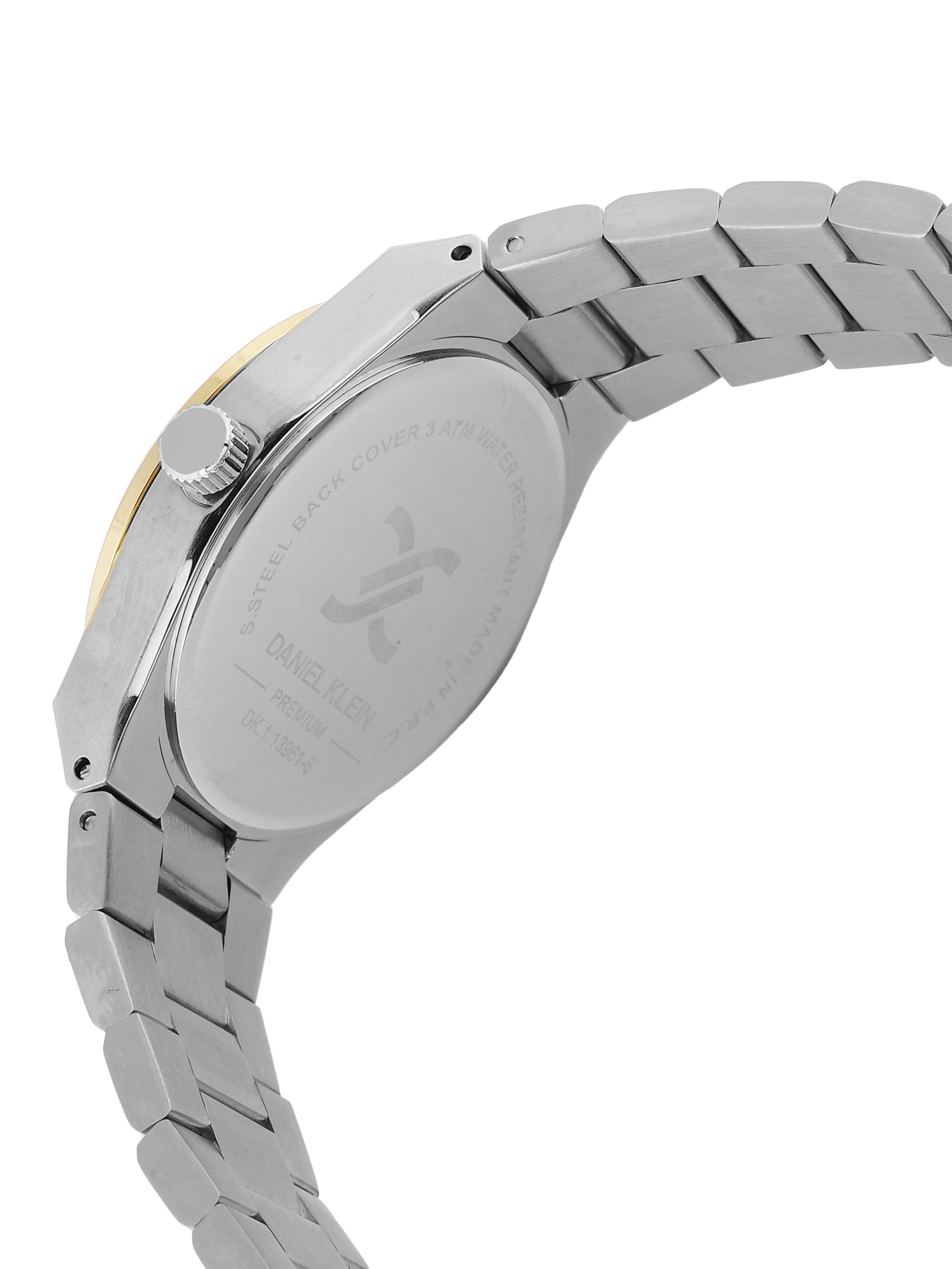 Daniel Klein Women Round Dial & Stainless Steel Straps Analogue Watch DK.1.13961-4