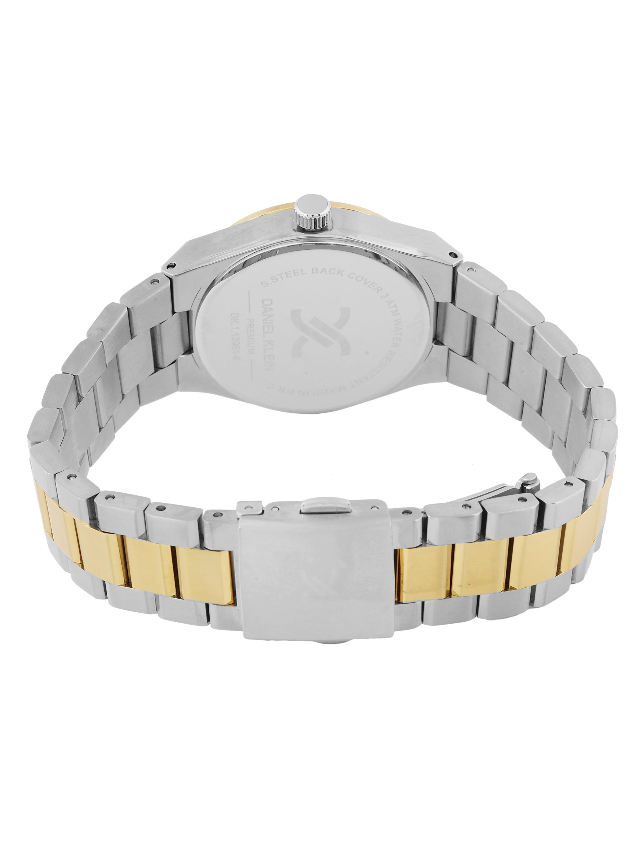 Daniel Klein Women Round Dial & Stainless Steel Straps Analogue Watch DK.1.13961-4