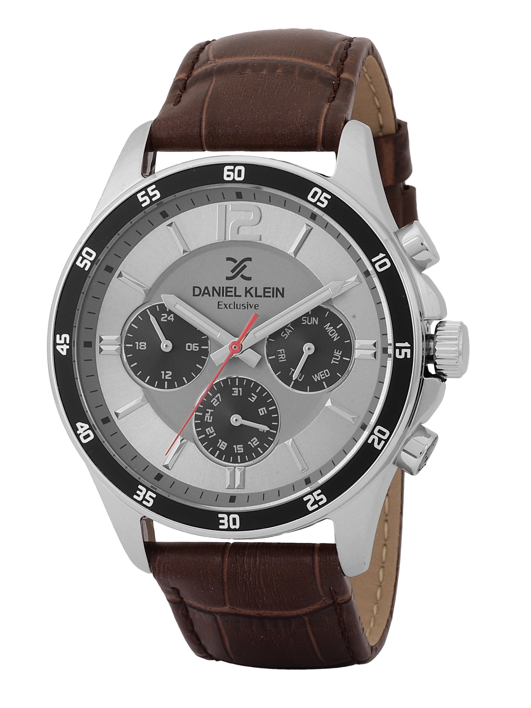 Daniel Klein Exclusive Unisex Dial & Leather Straps Analogue Watch DK.1.13973-5