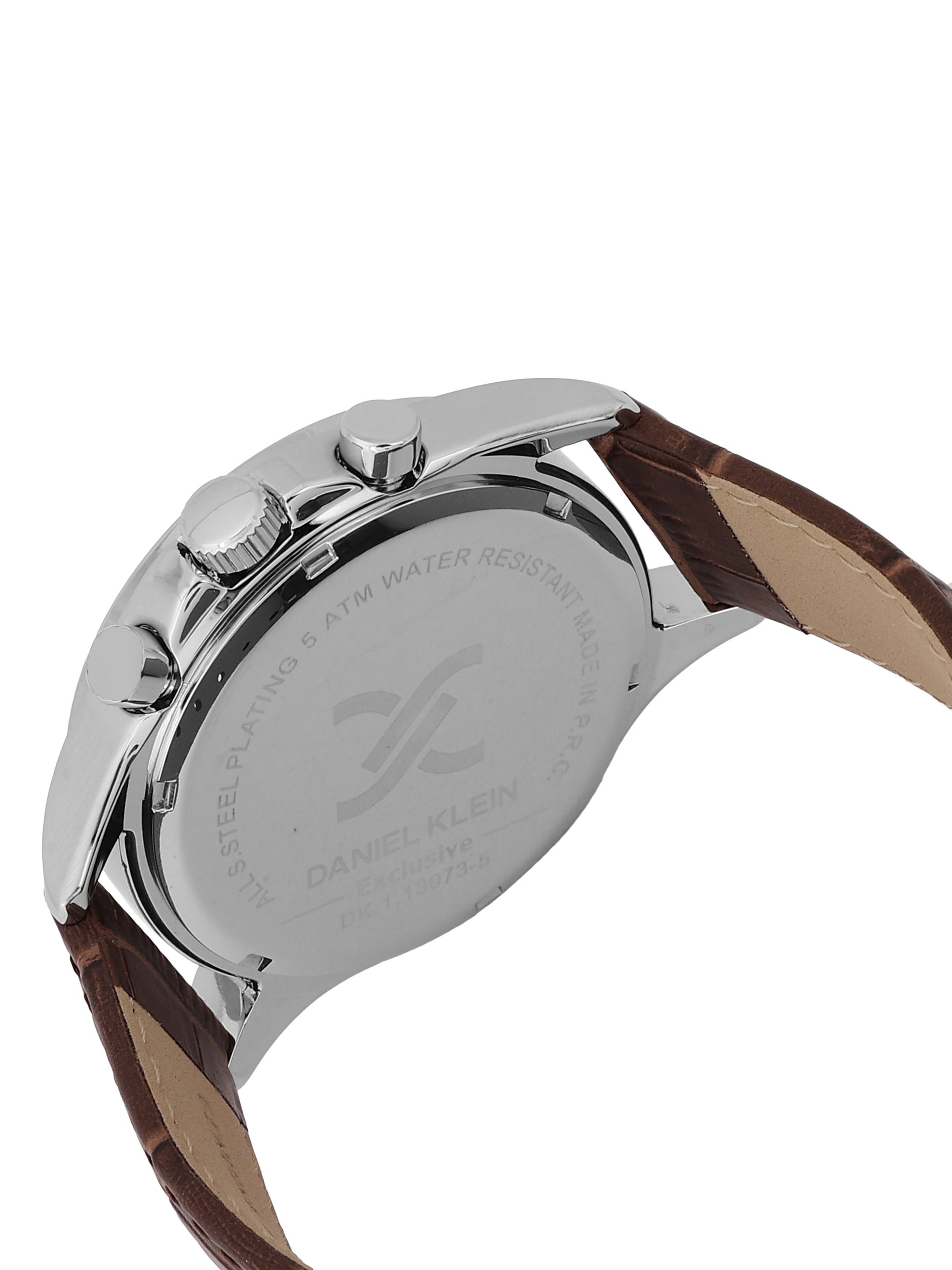 Daniel Klein Exclusive Unisex Dial & Leather Straps Analogue Watch DK.1.13973-5