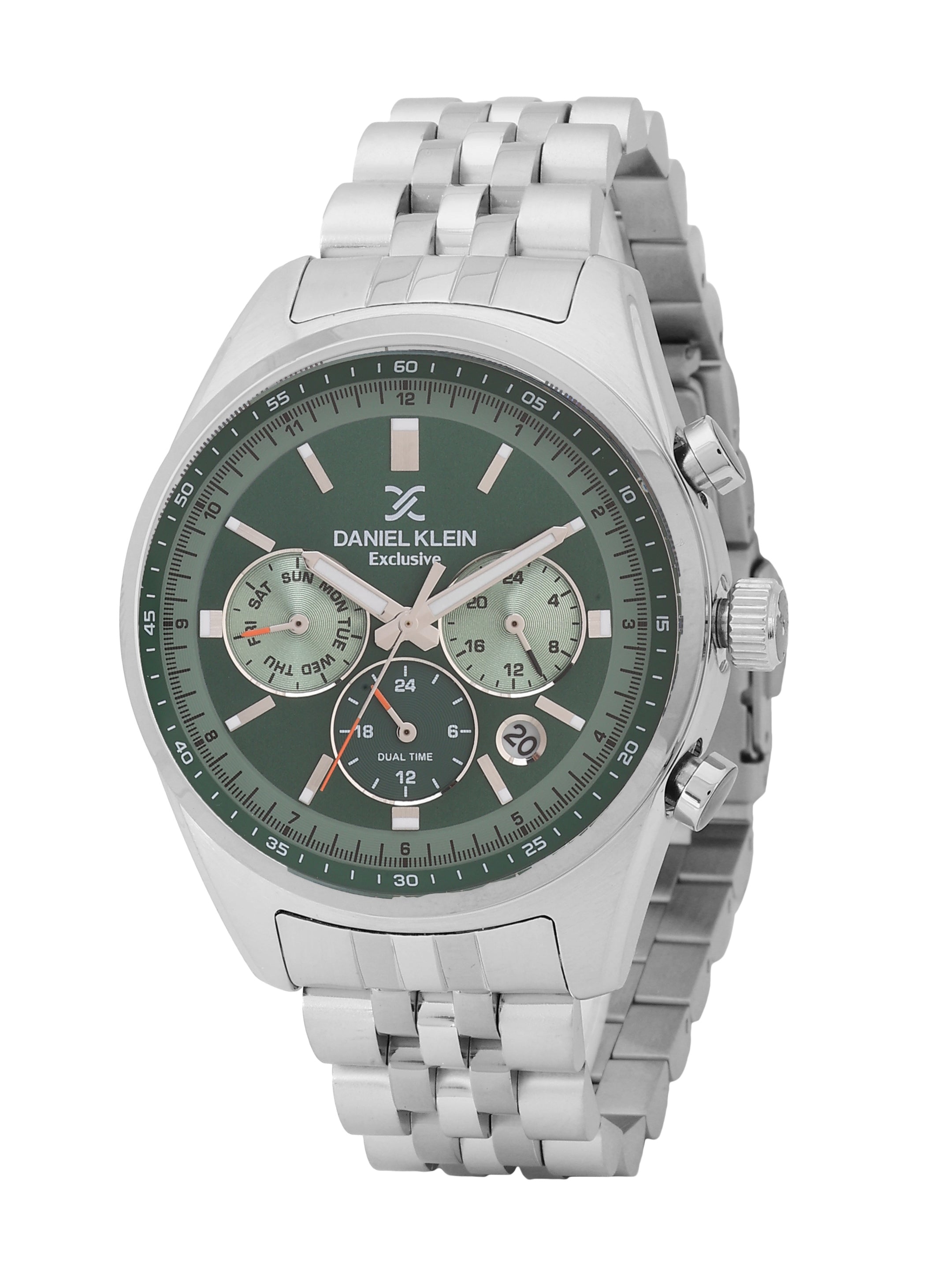 Daniel Klein Exclusive Unisex Printed Dial & Stainless Steel Straps Analogue Watch