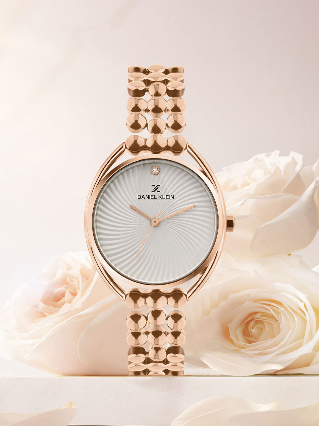 Rose Gold Multi Linked Strap Women Premium Watch