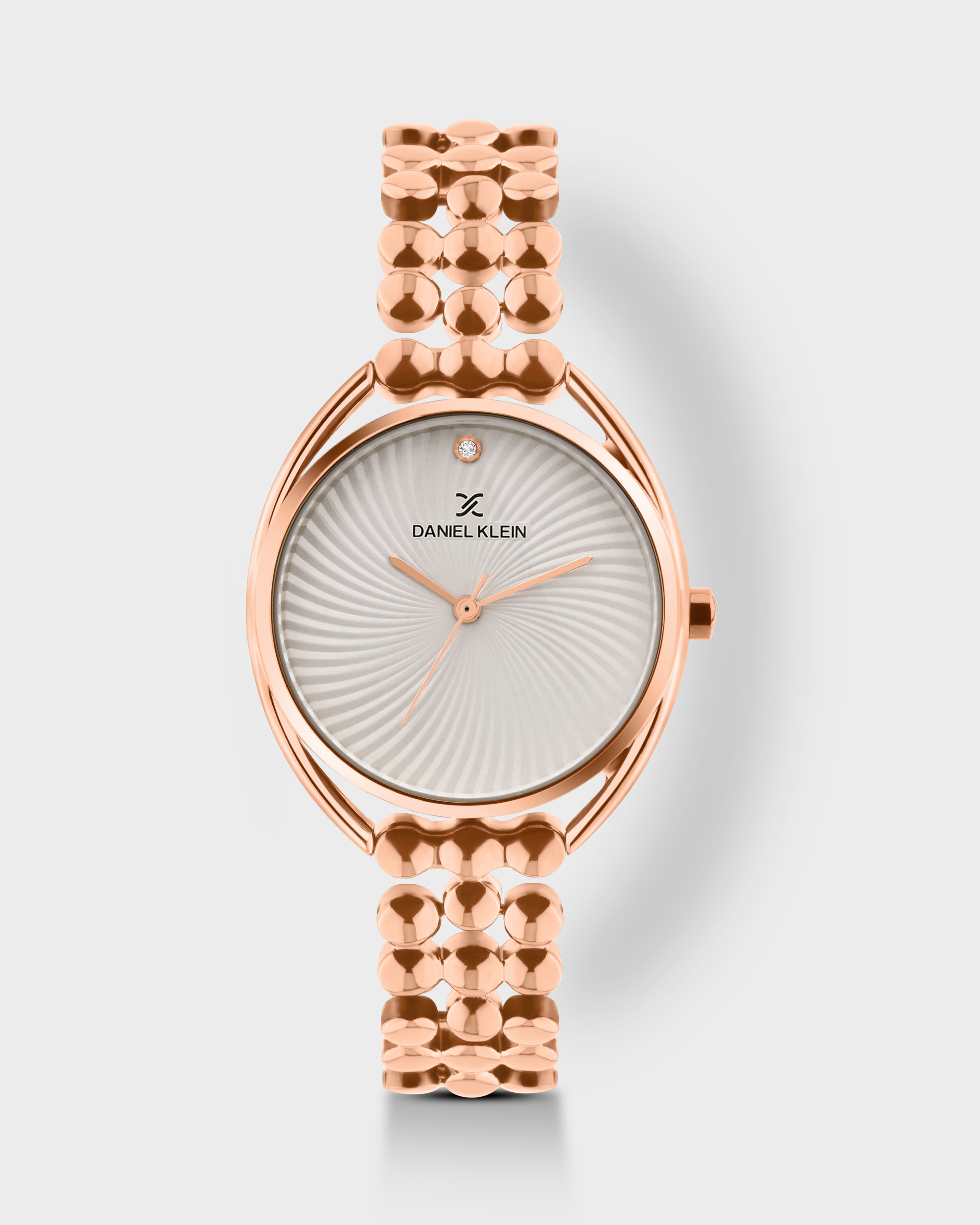 Rose Gold Multi Linked Strap Women Premium Watch DK.1.14020-1
