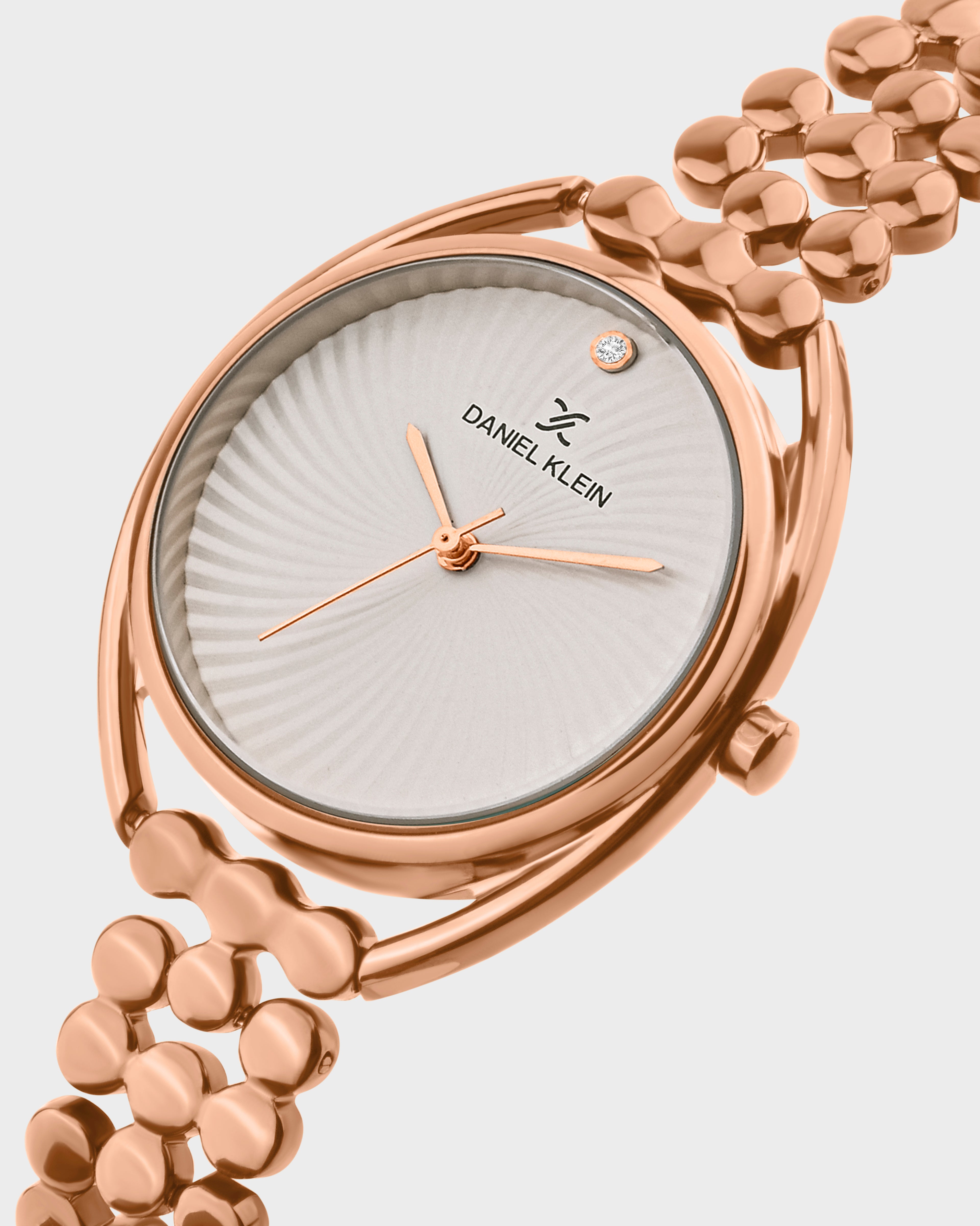 Rose Gold Multi Linked Strap Women Premium Watch DK.1.14020-1