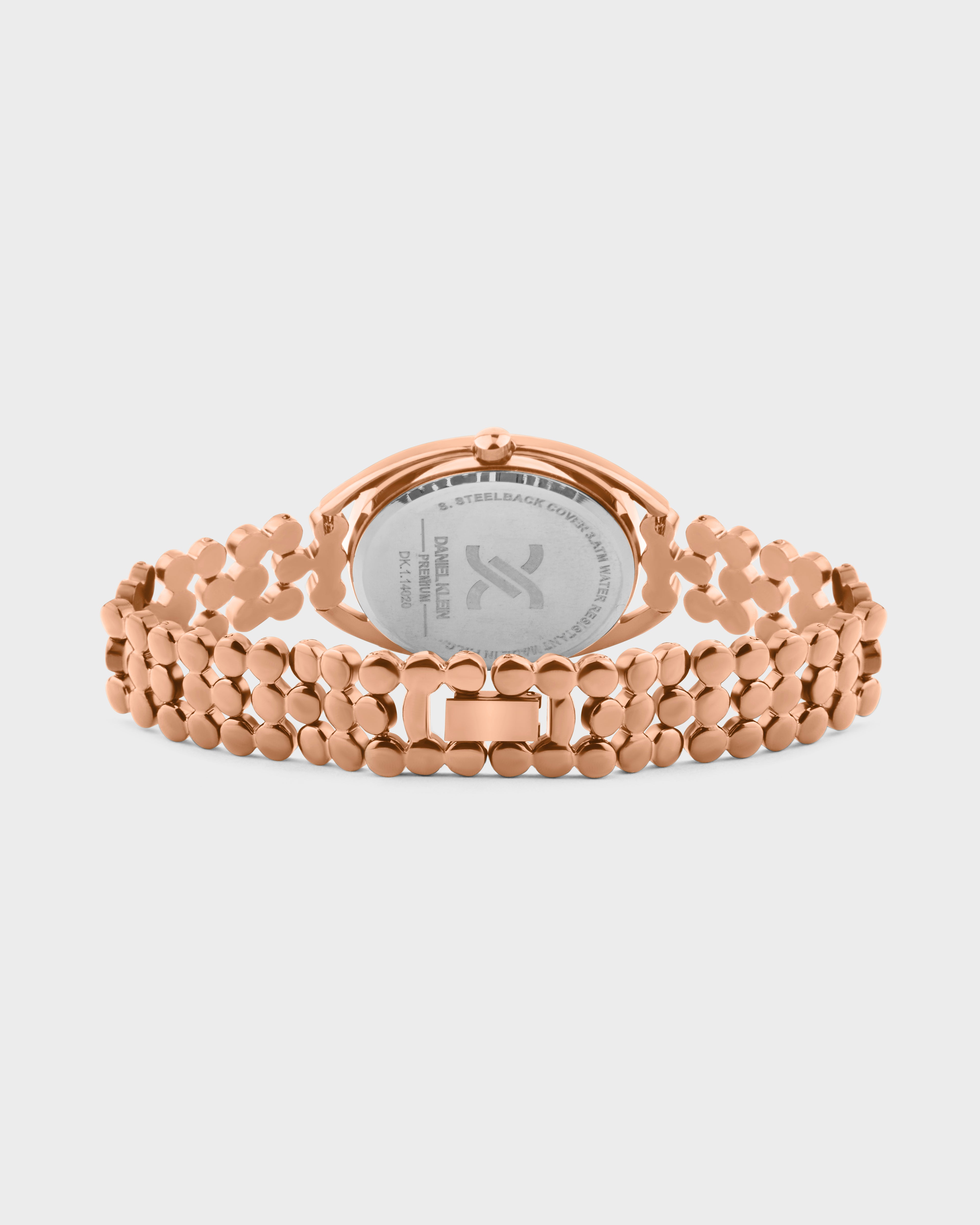 Rose Gold Multi Linked Strap Women Premium Watch
