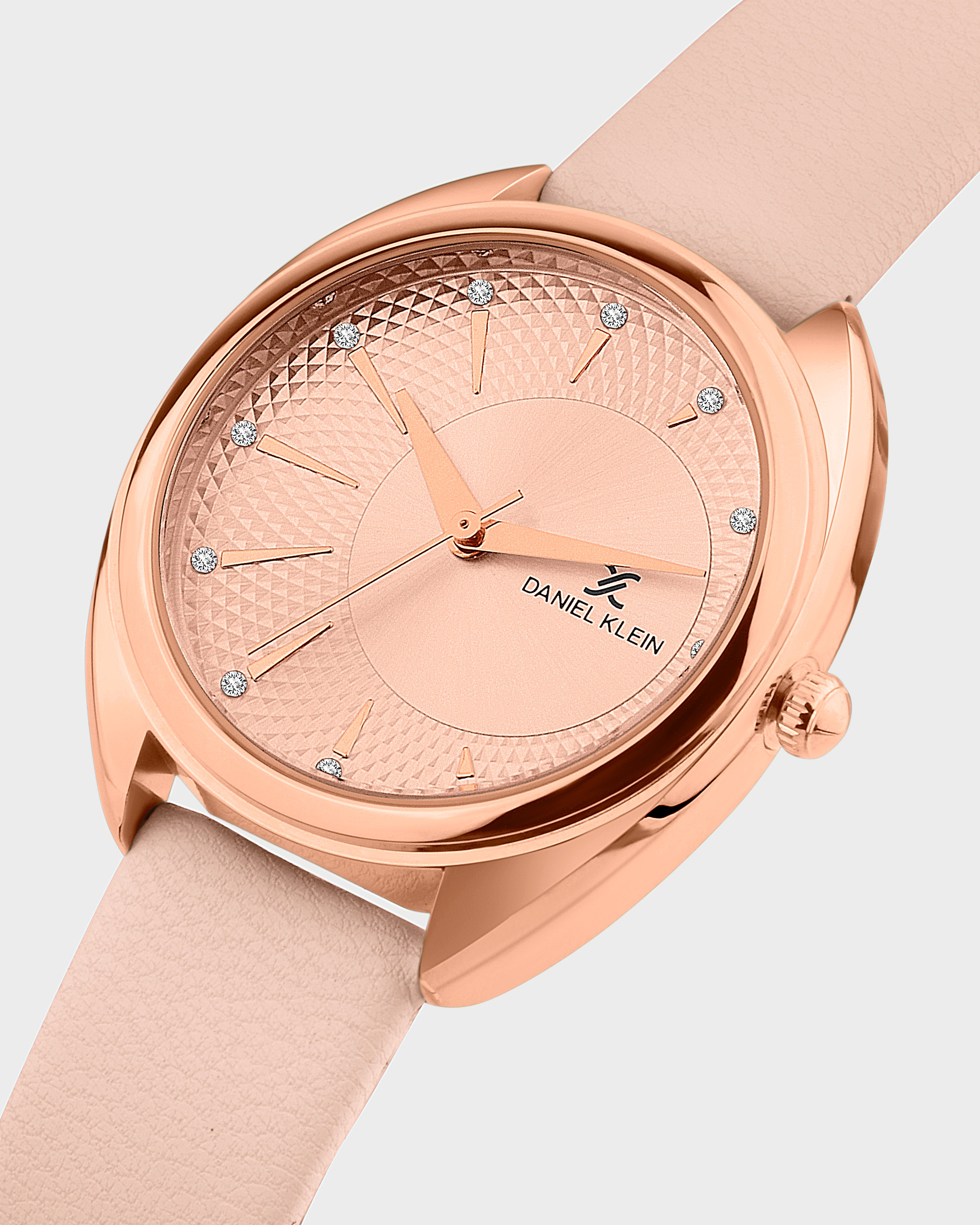 Blush Soft Leather Band Women Premium Watch DK.1.14021-1
