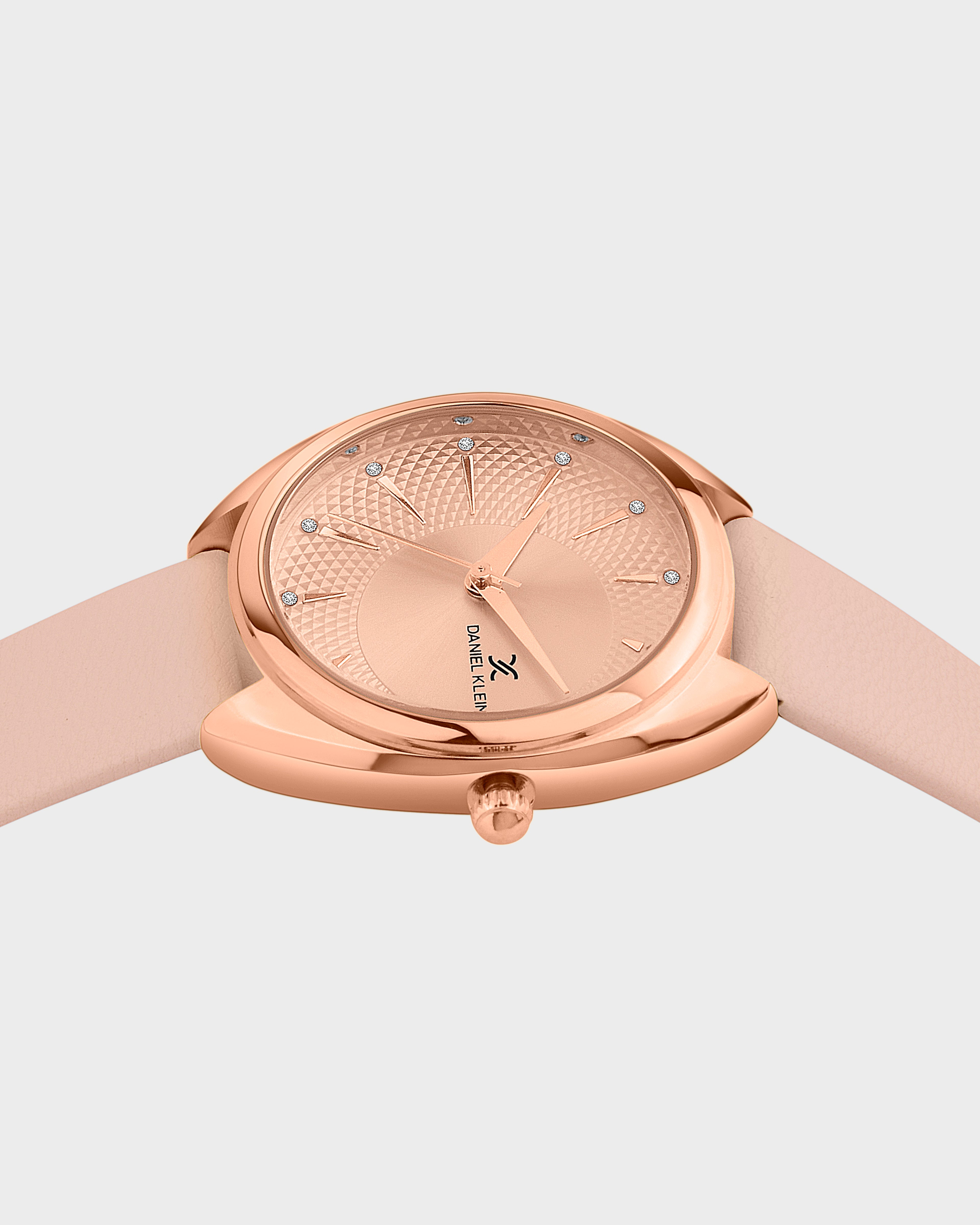 Blush Soft Leather Band Women Premium Watch DK.1.14021-1