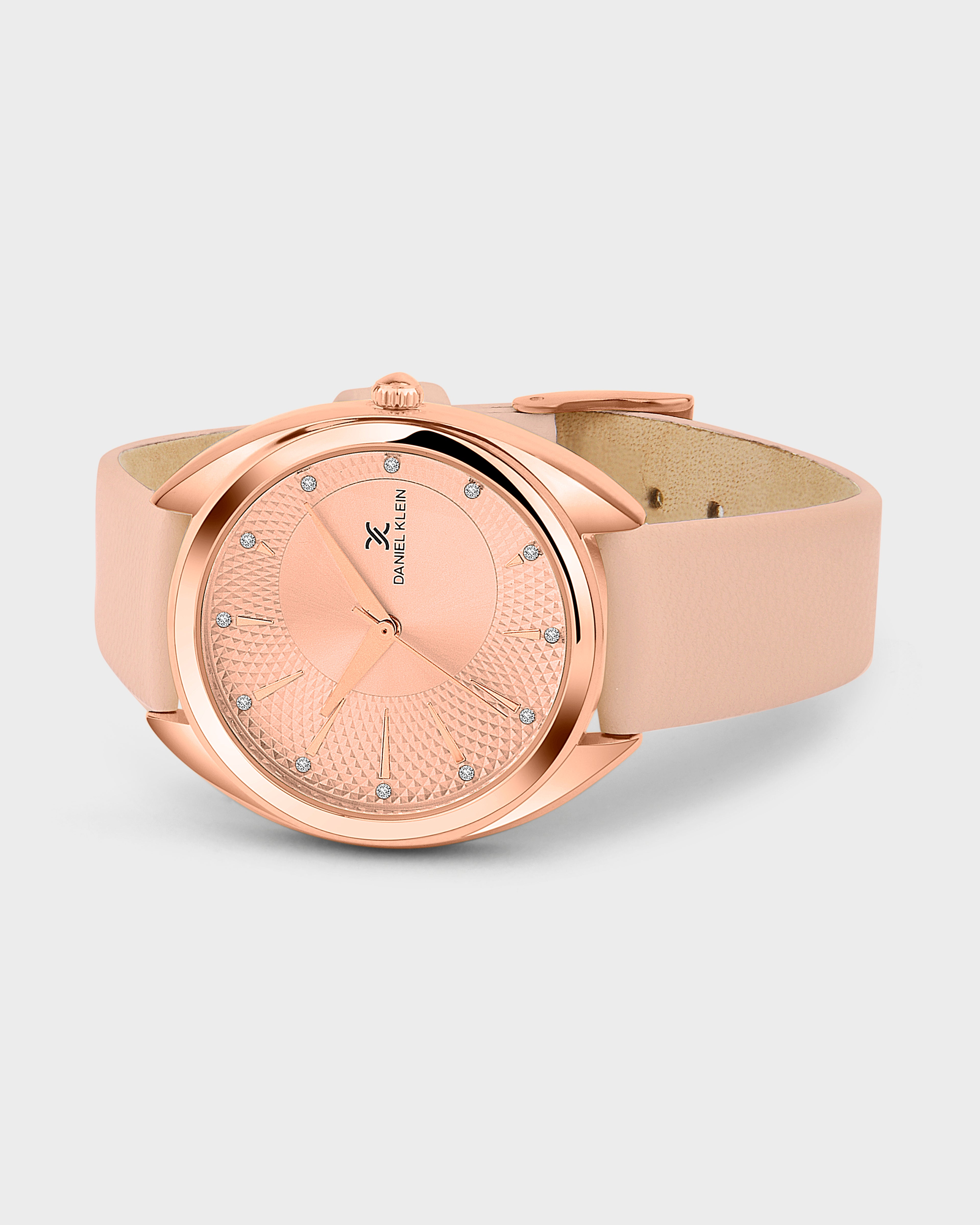 Blush Soft Leather Band Women Premium Watch DK.1.14021-1