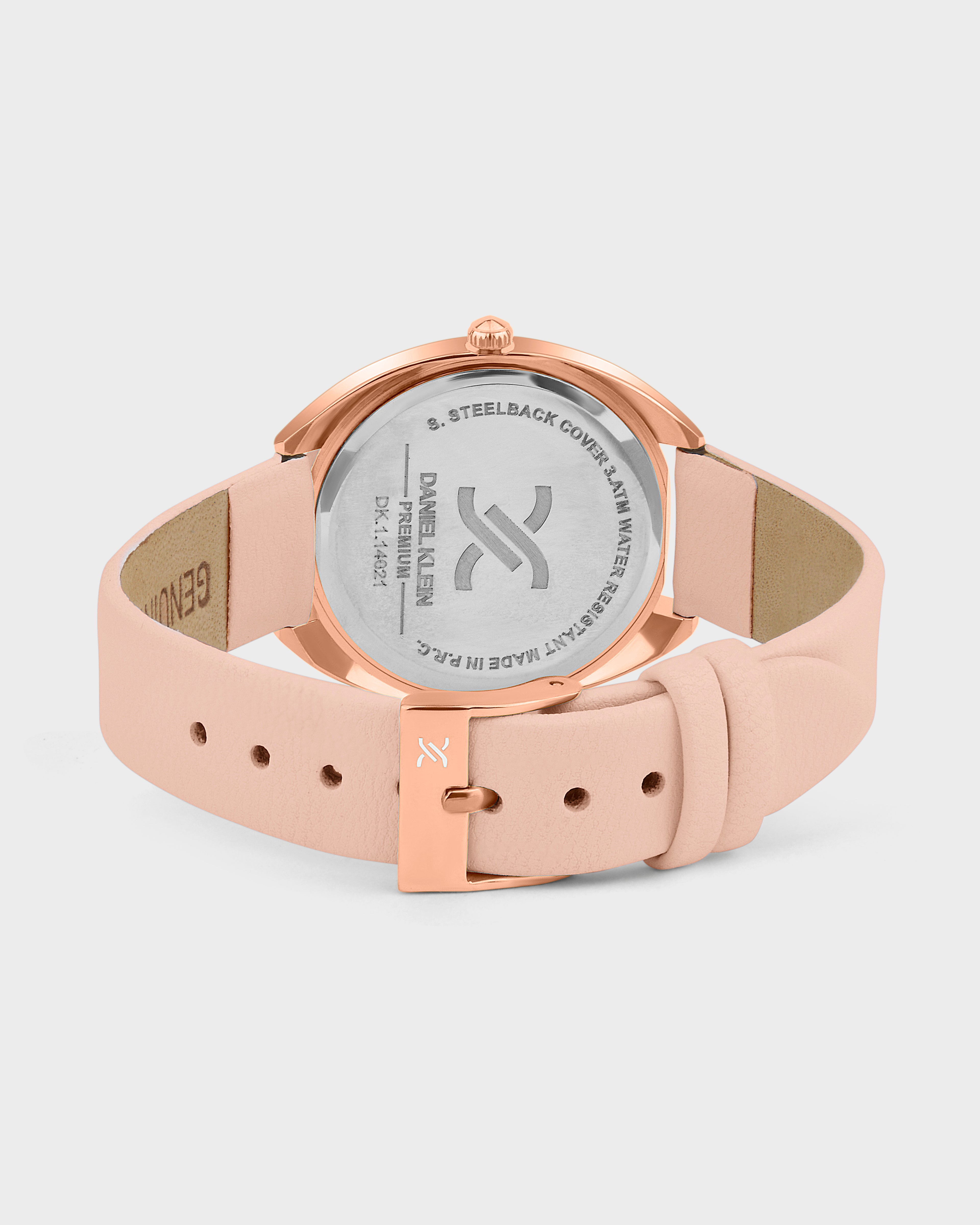 Blush Soft Leather Band Women Premium Watch DK.1.14021-1