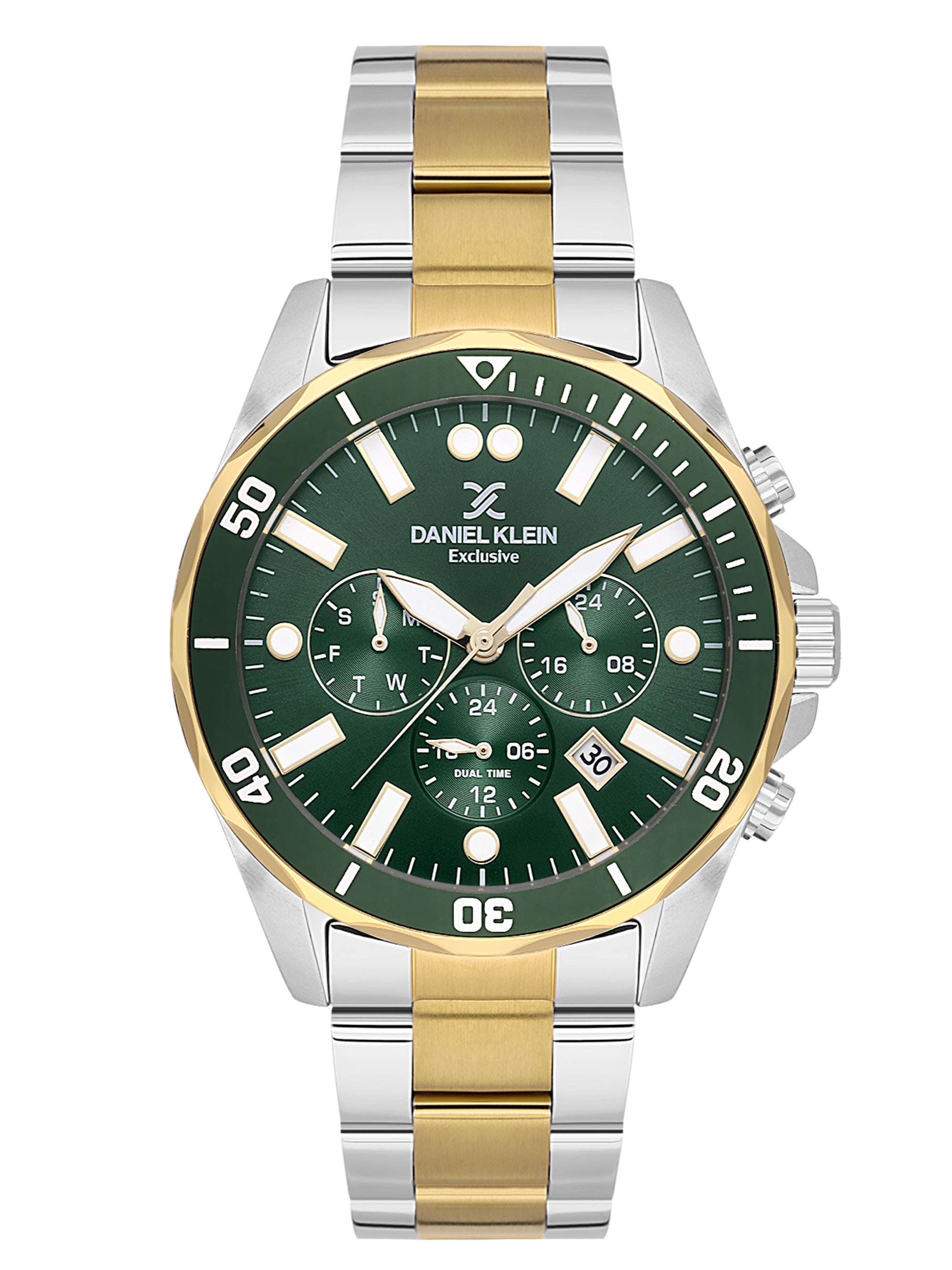 Daniel Klein Men’s Dark Green Dial Stainless Steel Watch DK.1.14067-5
