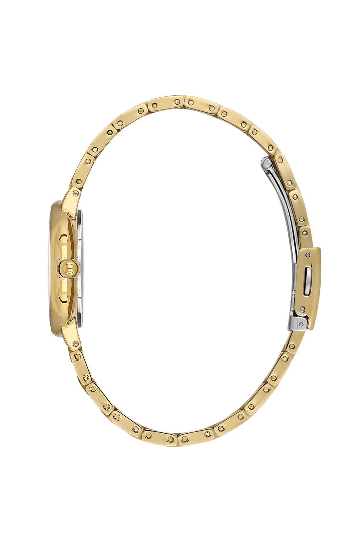 Daniel Klein Light Champagne Dial Gold Strap Women’s Analog Watch DK.1.14100-4