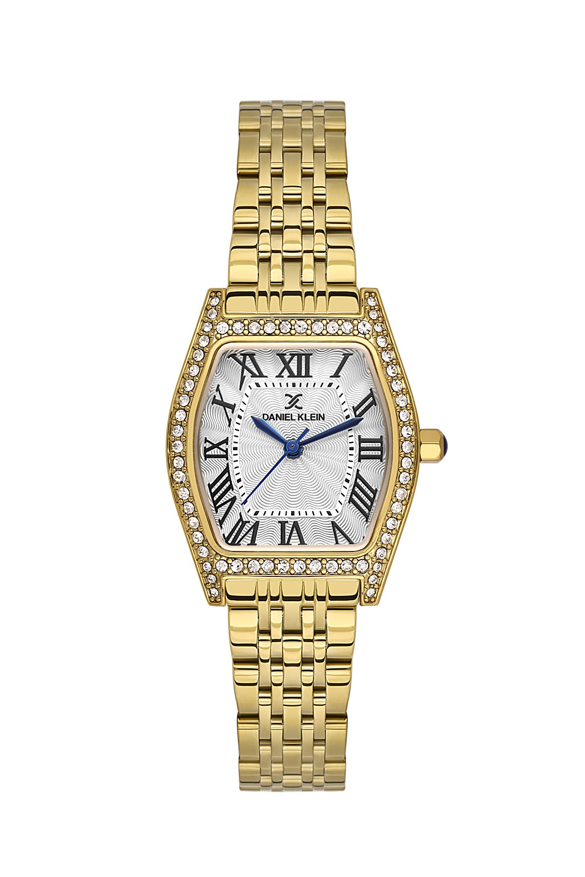 Daniel Klein Silver Dial Gold Strap Women’s Analog Watch DK.1.14106-2