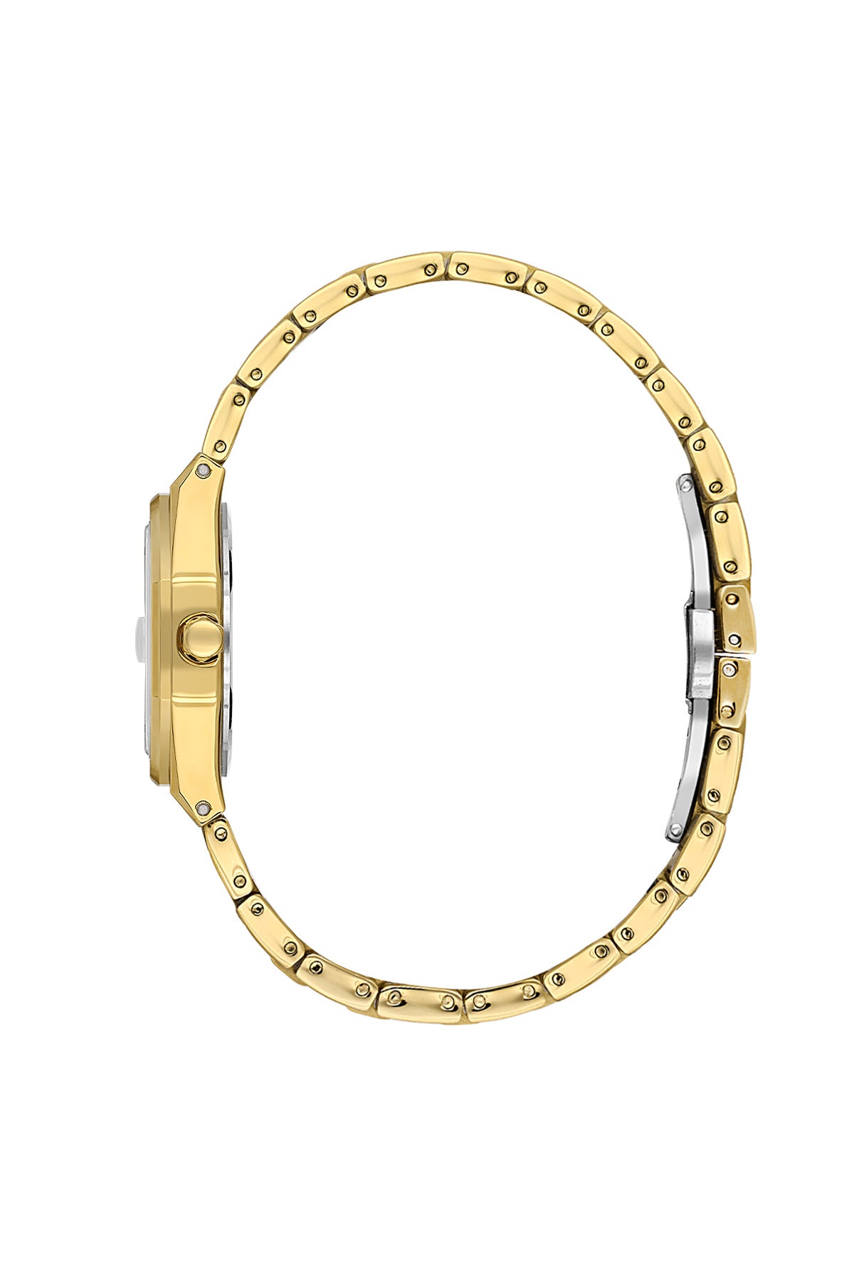 Daniel Klein Silver Dial Gold Strap Women’s Analog Watch DK.1.14109-2