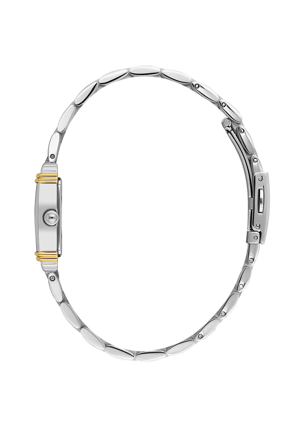 Daniel Klein Silver Dial Gold Strap Women’s Analog Watch DK.1.14115-3