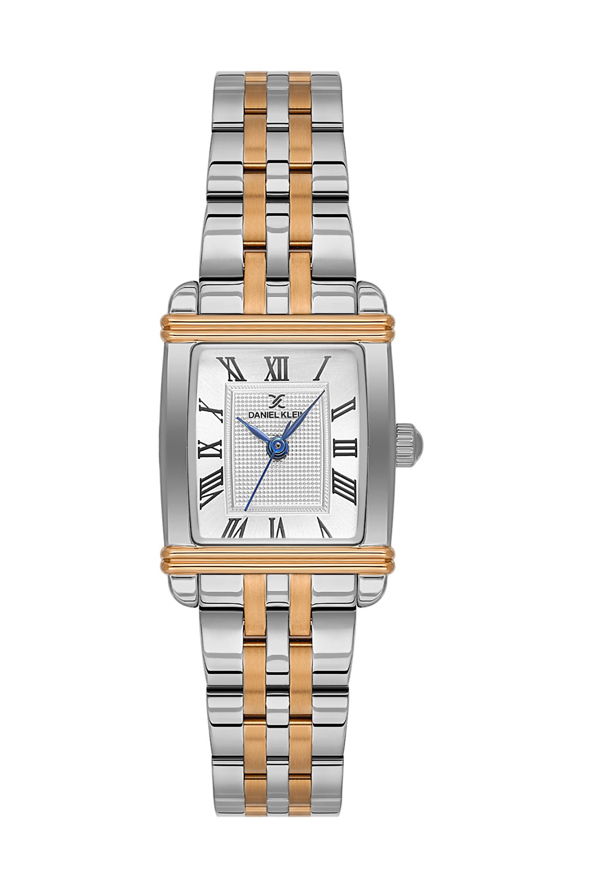 Daniel Klein Silver Dial Silver–Rose Gold Strap Women’s Analog Watch DK.1.14115-6
