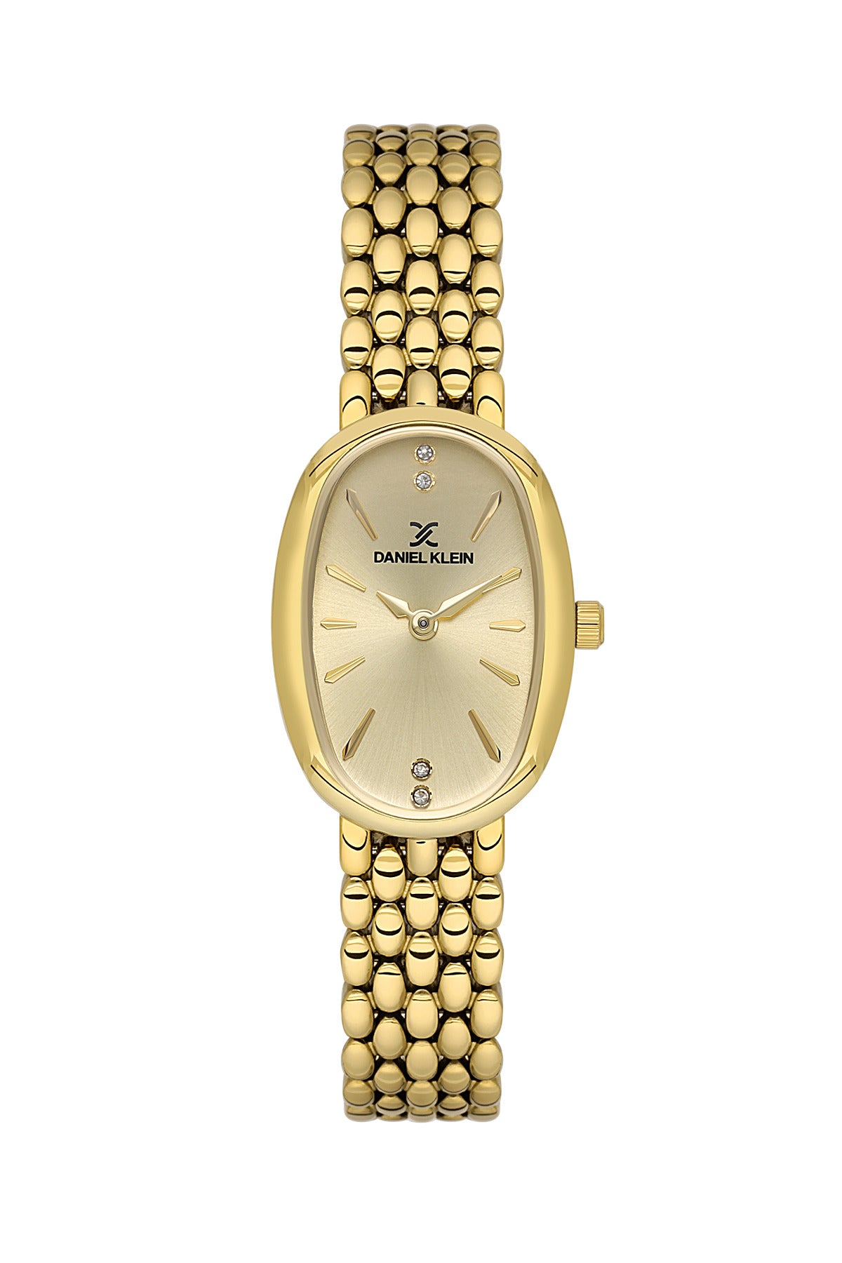 Daniel Klein Light Champagne Dial Gold-Tone Women’s Analog Watch DK.1.14130-2