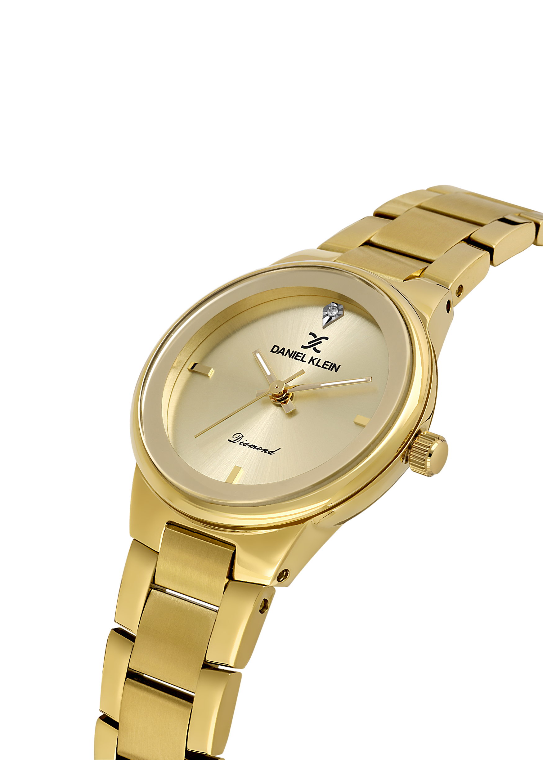 Daniel Klein Light Champagne Dial Gold Women’s Analog Watch DK.1.14136-2